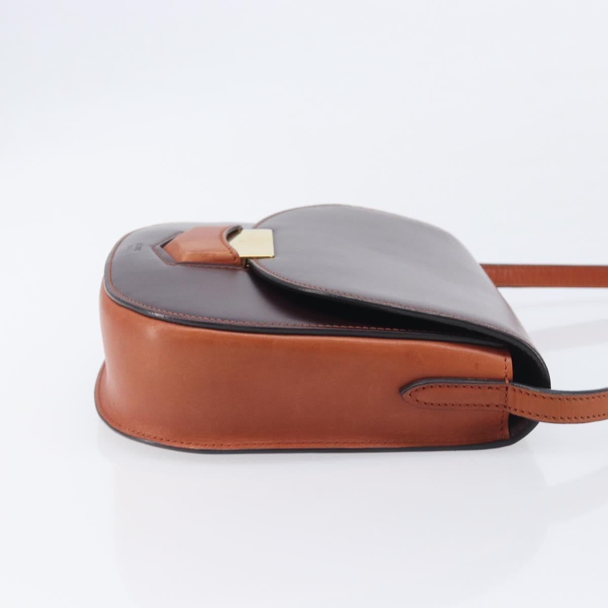 Celine Trotteur Calfskin Brown Leather Crossbody Bag Bag (Pre-Owned)