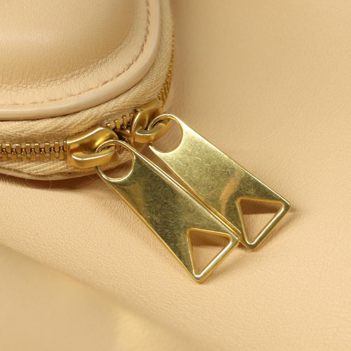 Bottega Veneta Beak Leather Beige Leather Tote Bag Bag (Pre-Owned)
