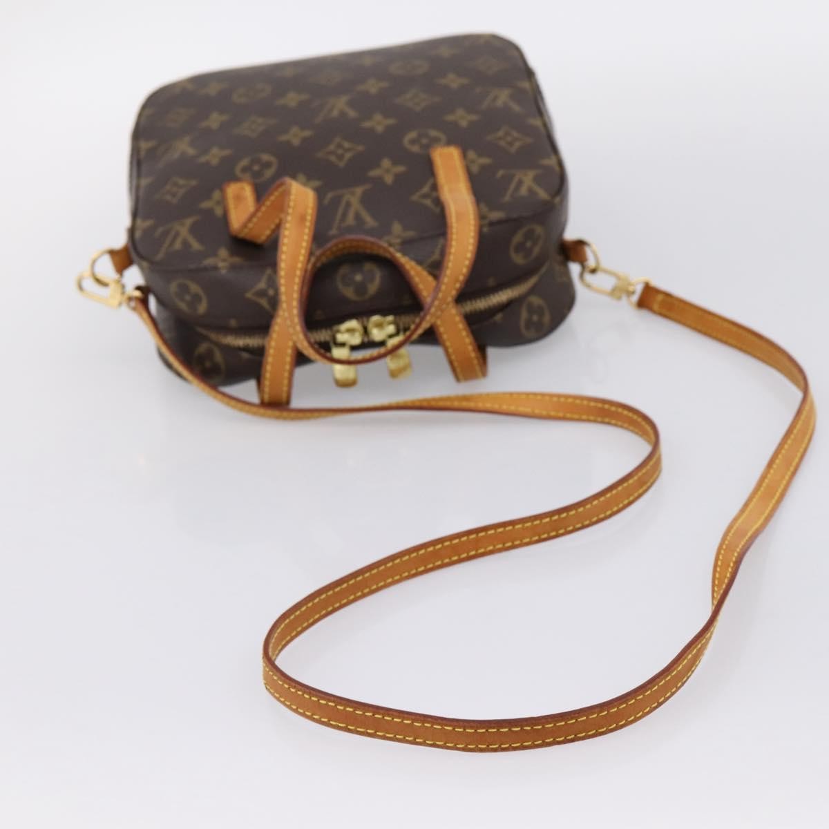 Louis Vuitton Spontini Monogram Canvas Brown Canvas Handbag (Pre-Owned)