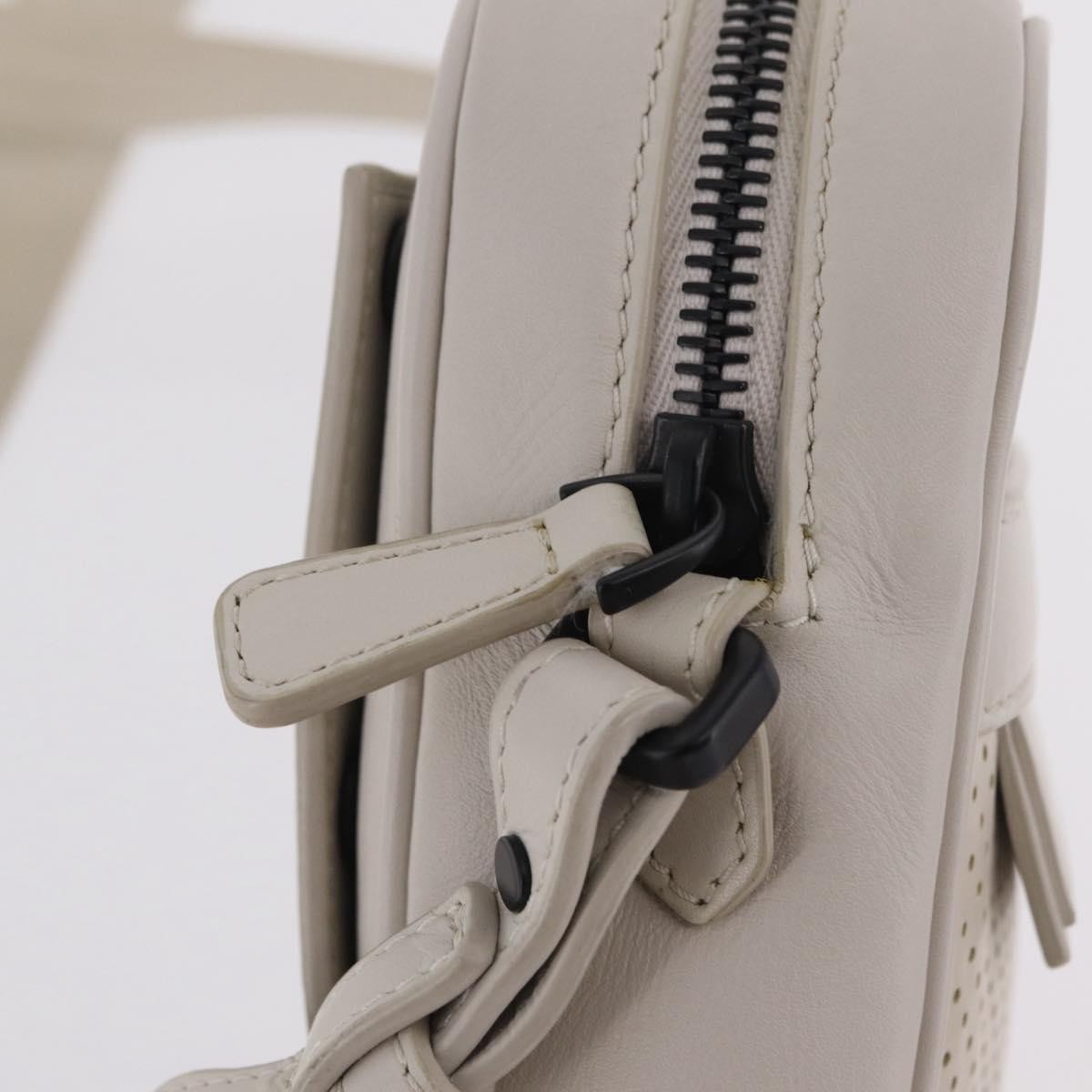 Bottega Veneta Shoulder Leather White Leather Shoulder Bag Bag (Pre-Owned)