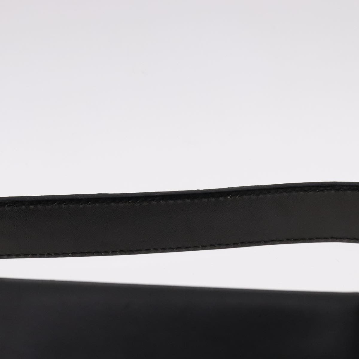 Salvatore Ferragamo Vintage Top Handle Leather Black Leather Handbag (Pre-Owned)