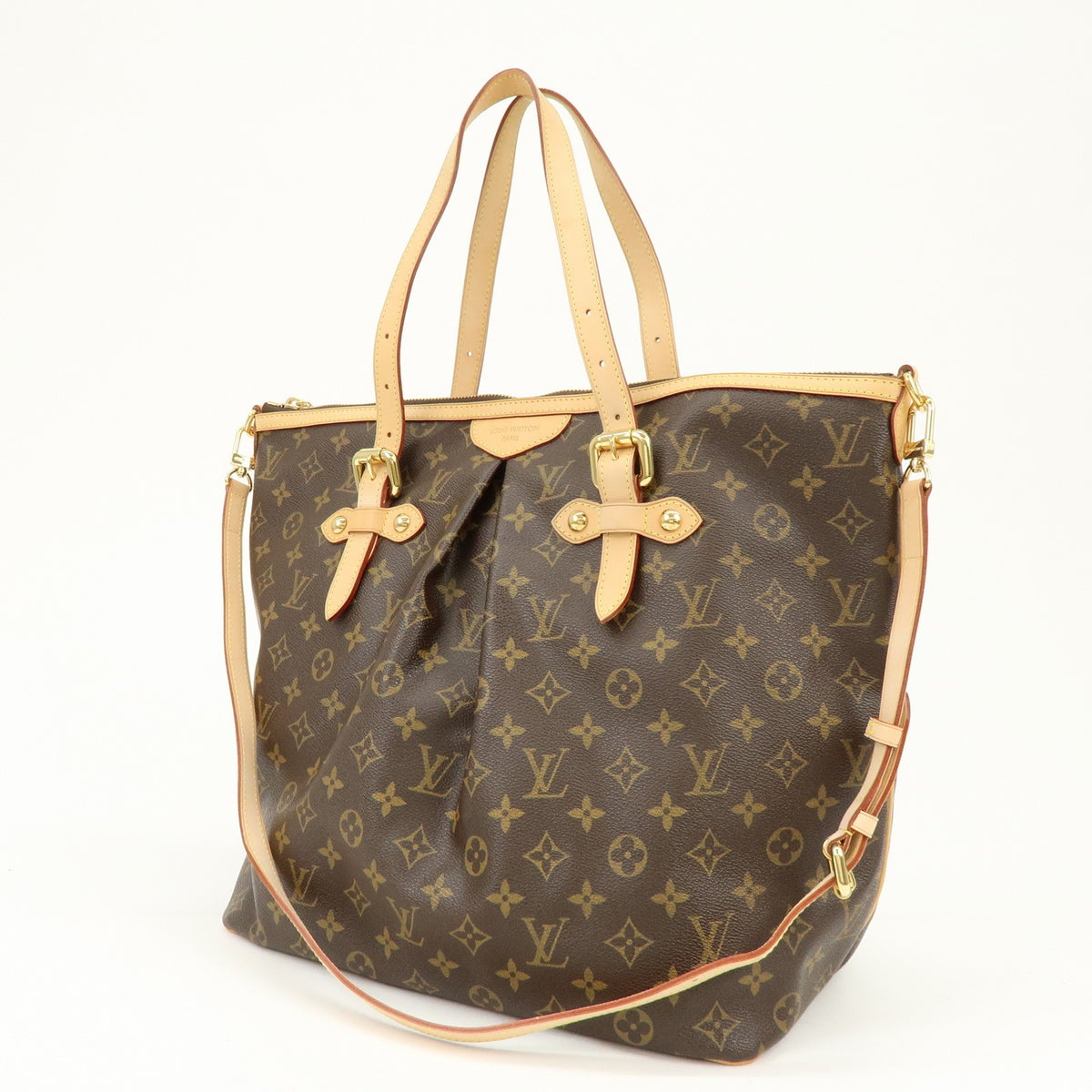 Louis Vuitton Palermo Monogram Canvas Brown Canvas Handbag (Pre-Owned)