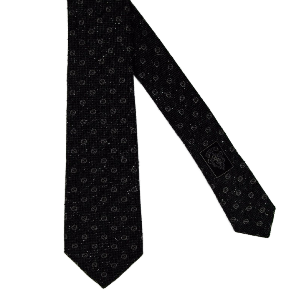 Gucci Men's GG Silk Jacquard Grey Tie (Pre-Owned)