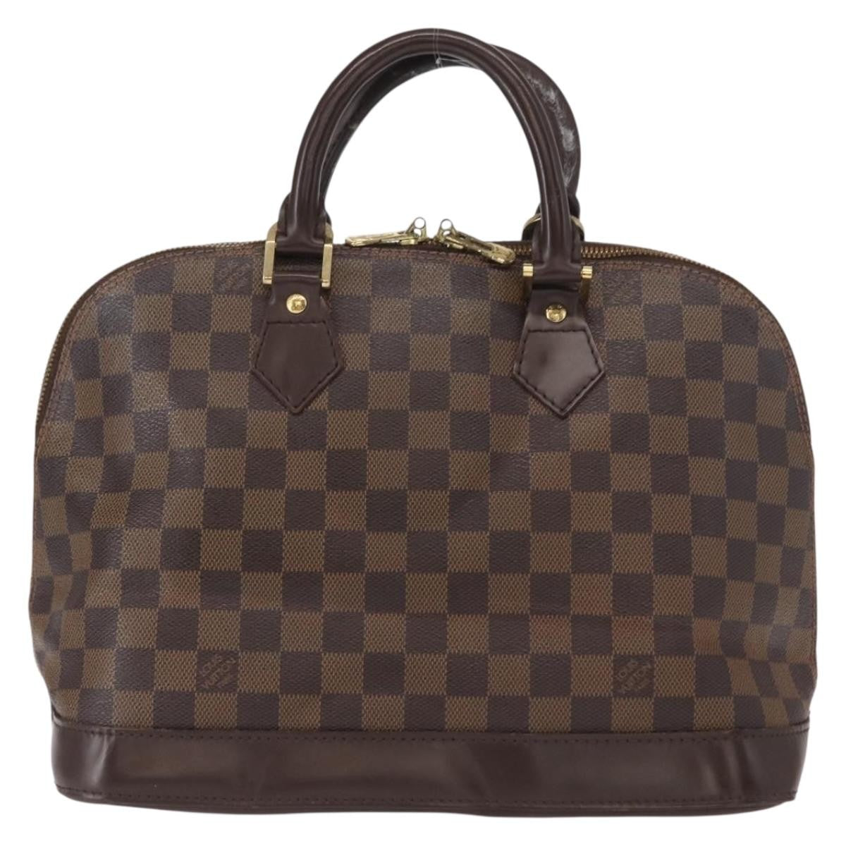 Louis Vuitton Alma Damier Brown Canvas Handbag (Pre-Owned)