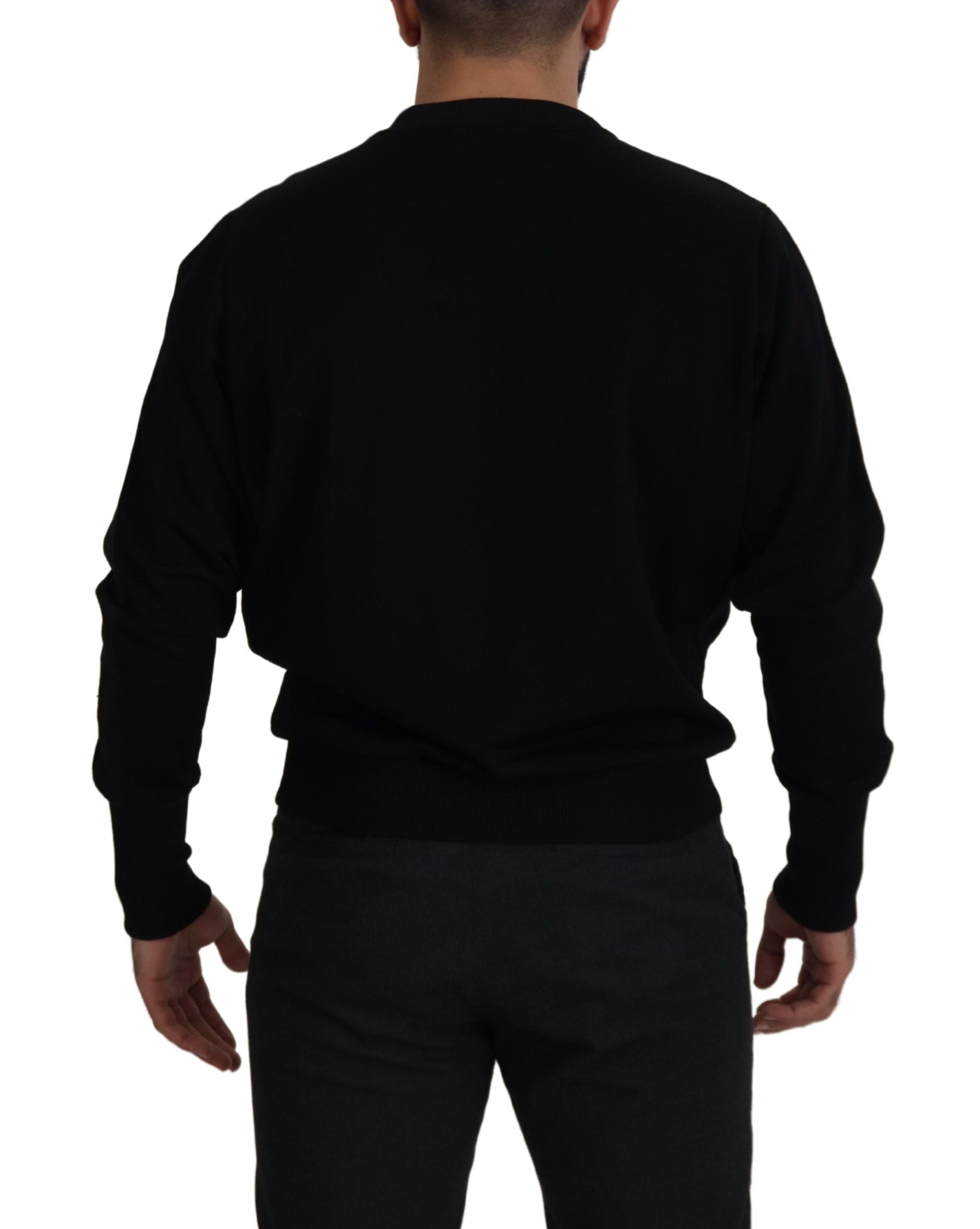 Dolce & Gabbana Elegant Crewneck Cotton Blend Men's Sweater