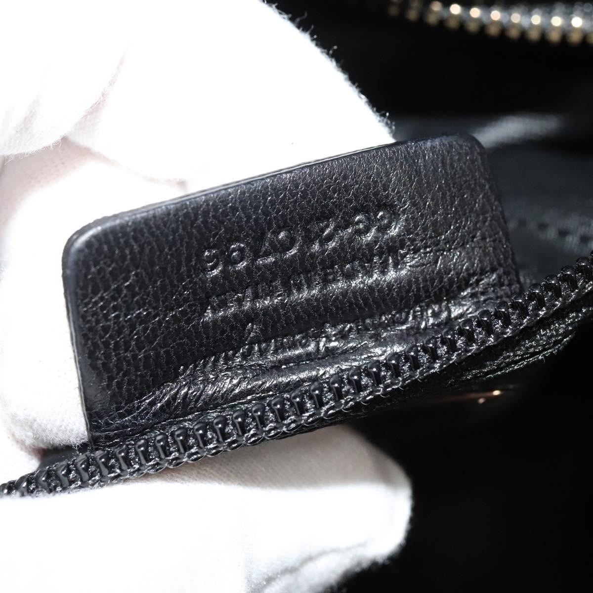 Salvatore Ferragamo Vala Patent Leather Black Patent_Leather Handbag (Pre-Owned)
