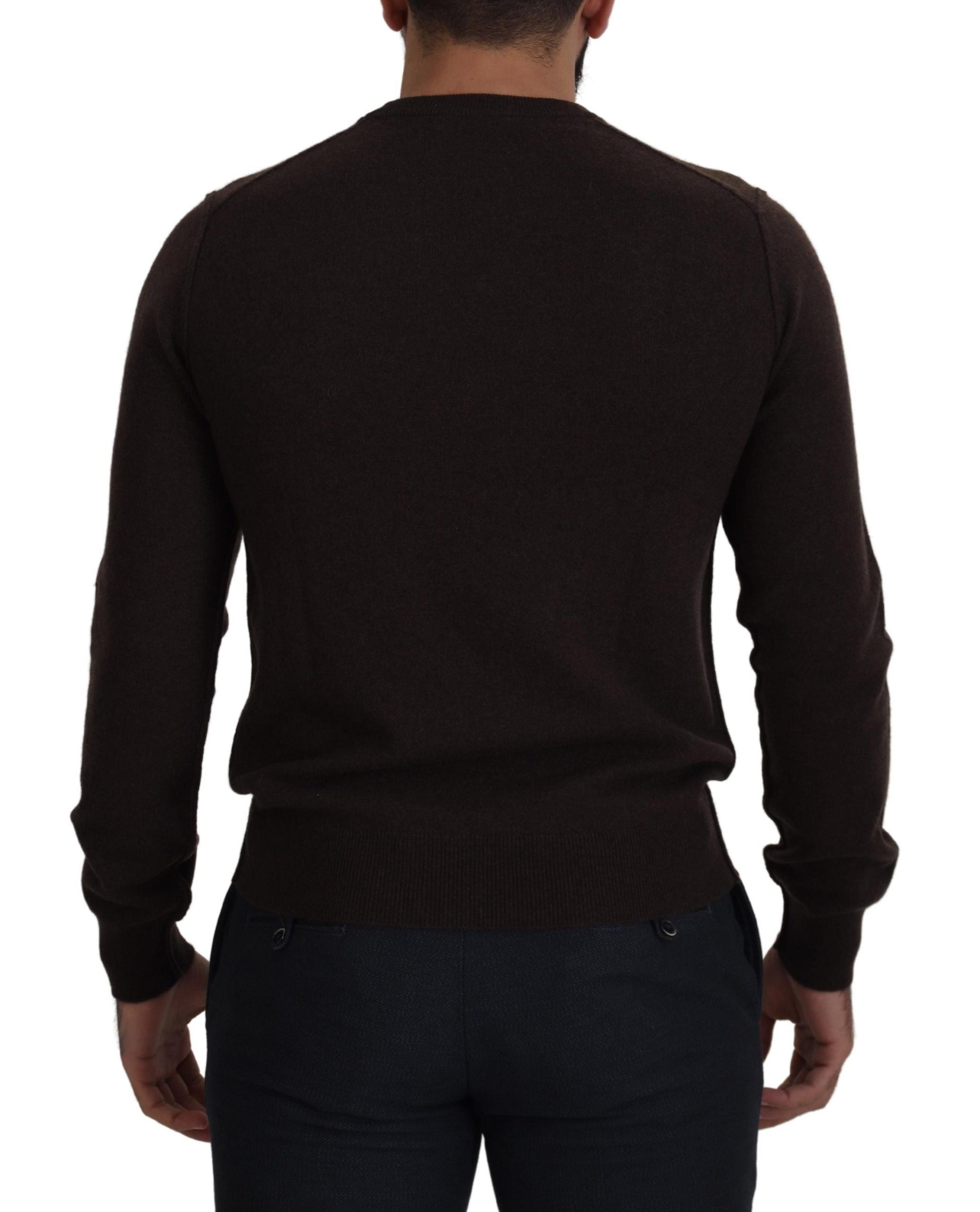 Dolce & Gabbana Elegant Cashmere Crew Neck Men's Sweater