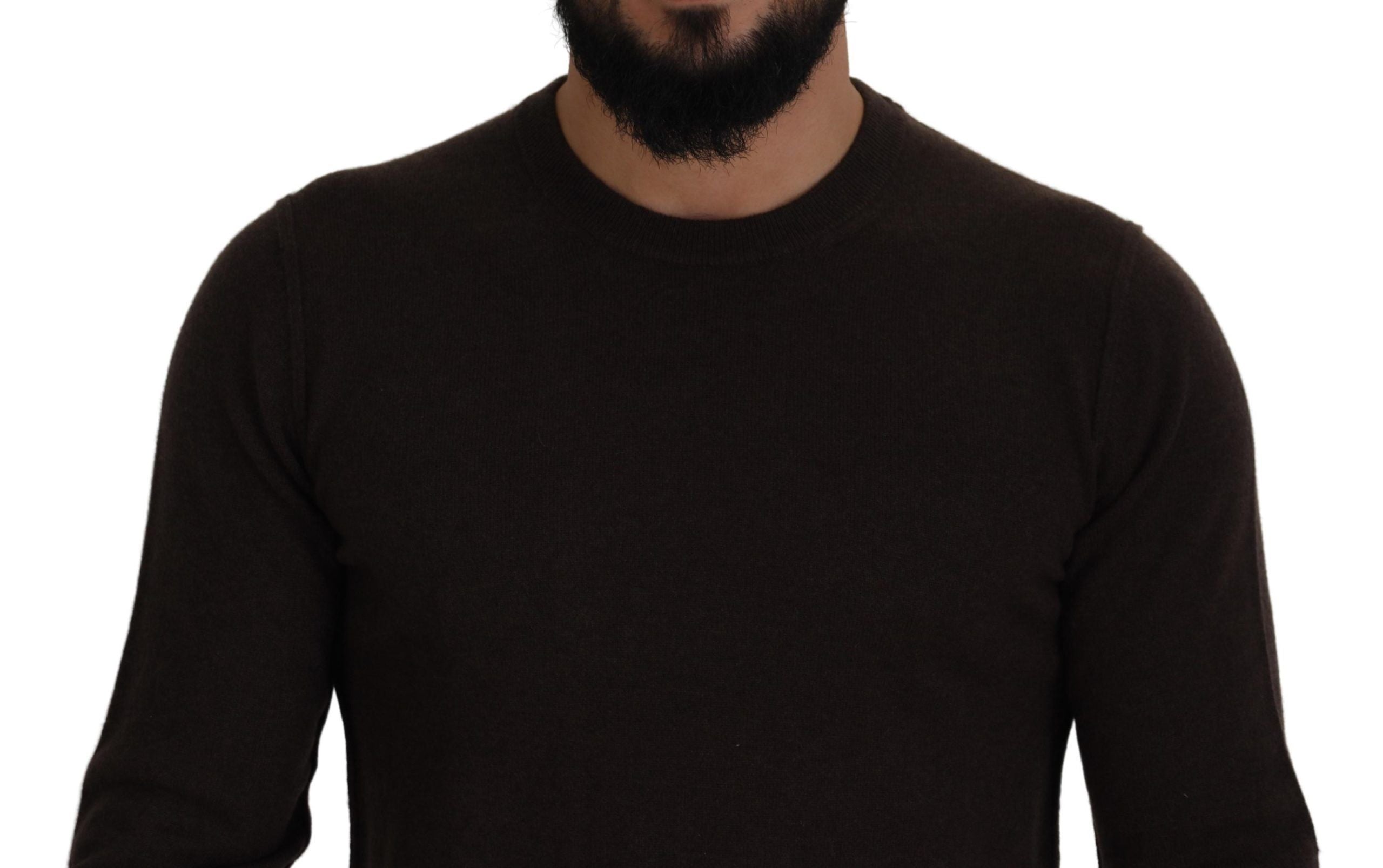 Dolce & Gabbana Elegant Cashmere Crew Neck Men's Sweater