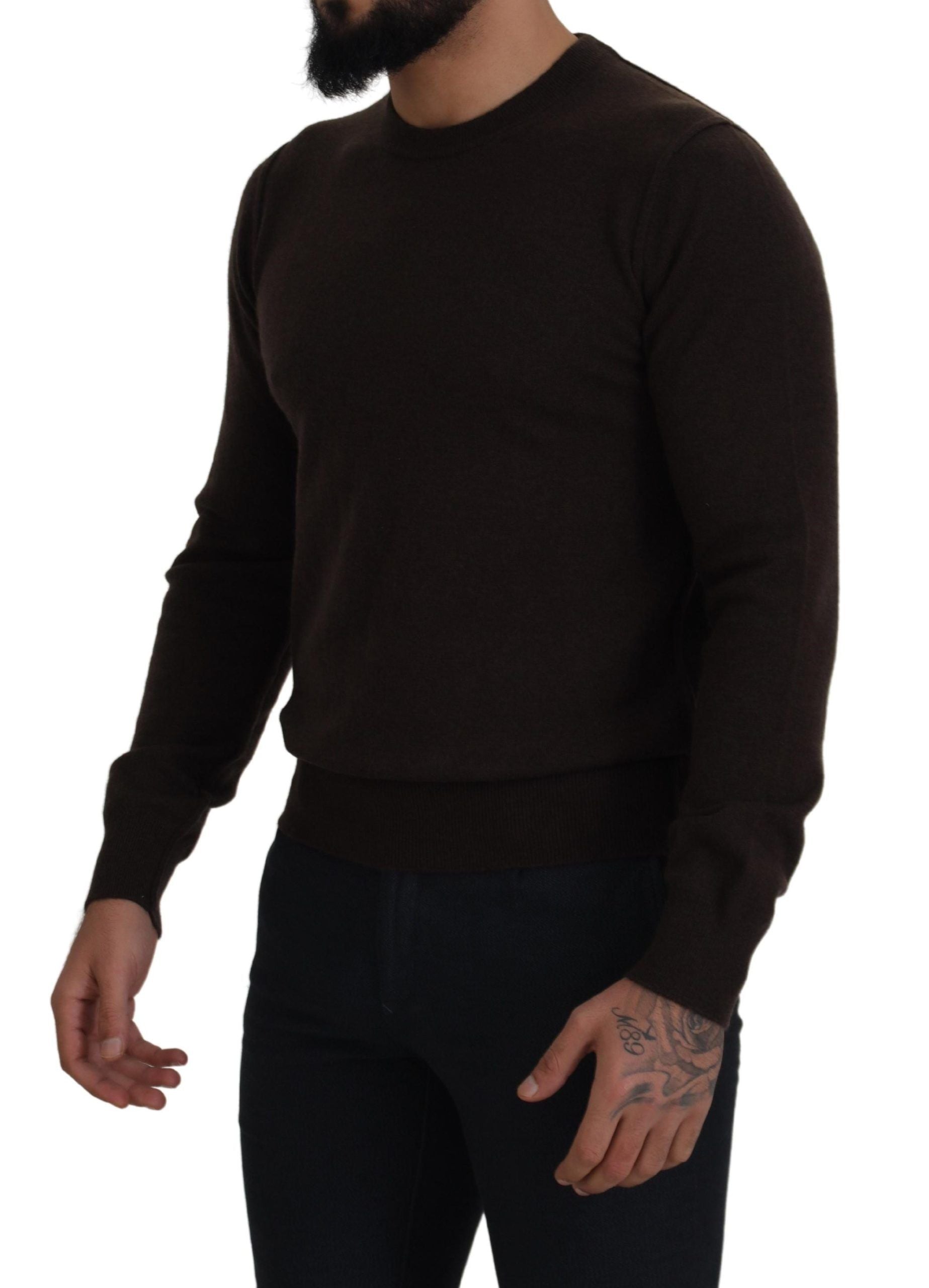 Dolce & Gabbana Elegant Cashmere Crew Neck Men's Sweater