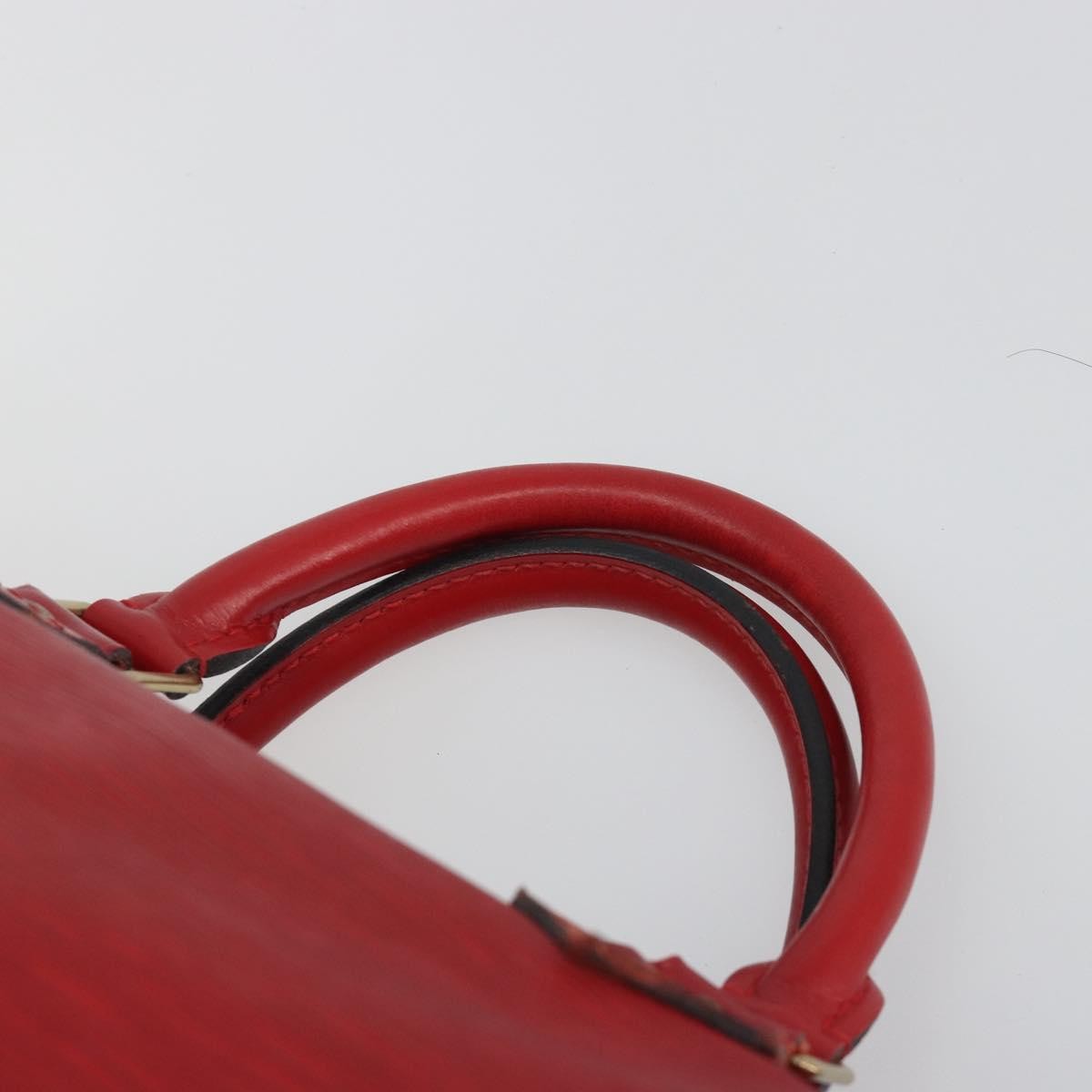 Louis Vuitton Speedy Epi Leather Red Leather Handbag (Pre-Owned)