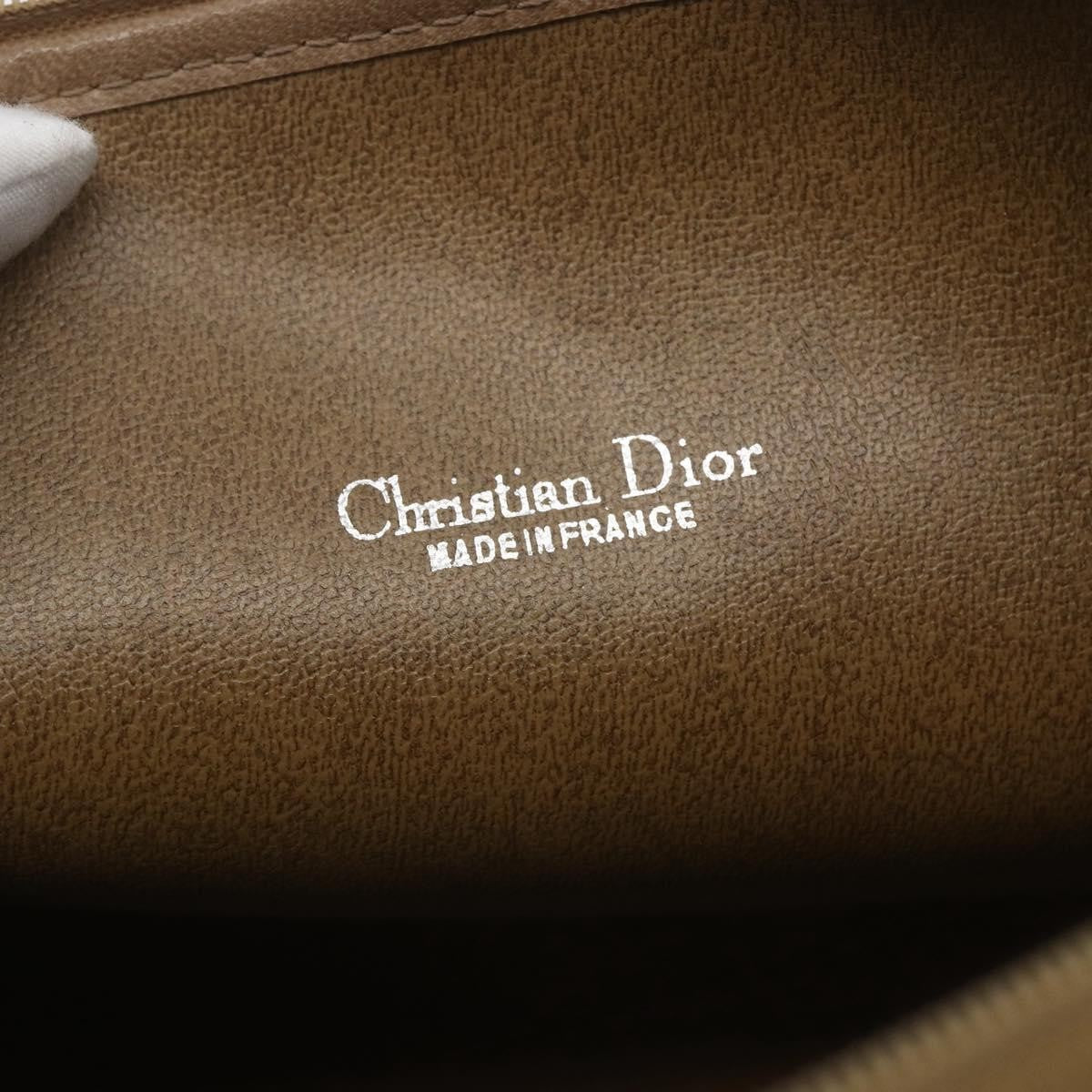 Christian Dior Vintage Honeycomb Clutch Canvas Beige Canvas Clutche & Pouche Bag (Pre-Owned)