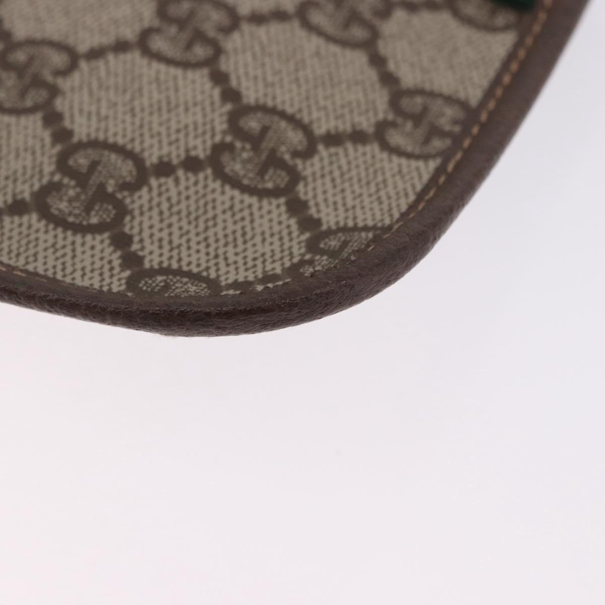 Gucci Sherry Line Canvas Beige Pvc Clutche & Pouche Bag (Pre-Owned)