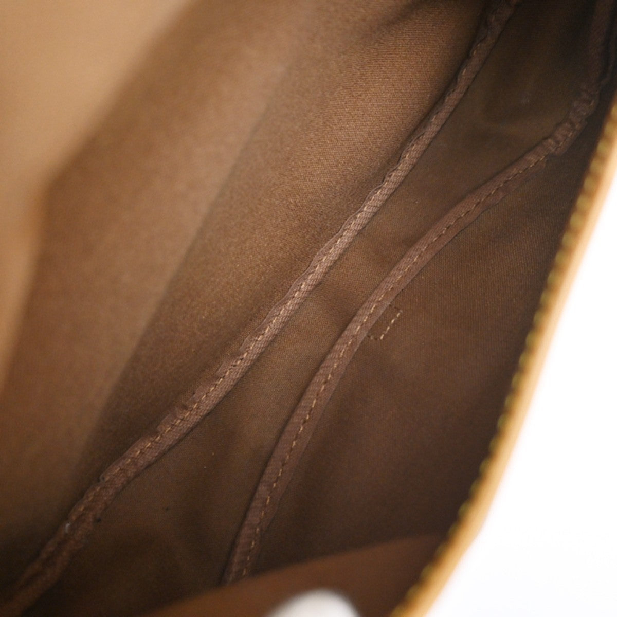 Louis Vuitton Saumur Monogram Canvas Brown Canvas Shoulder Bag Bag (Pre-Owned)