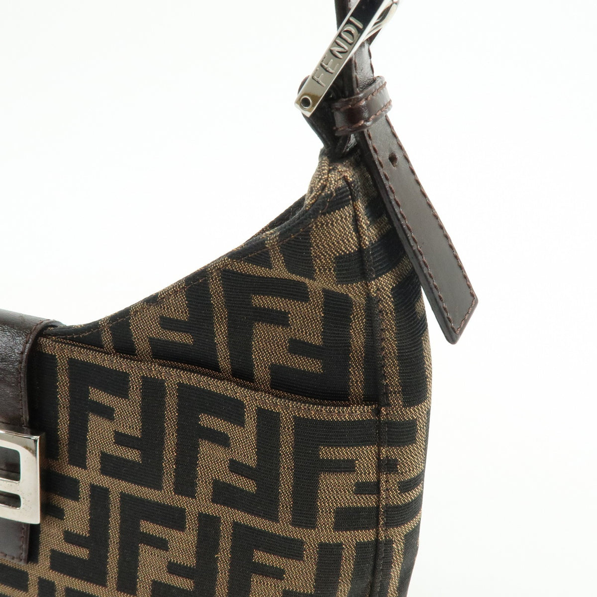 Fendi Vintage Zucca Canvas Brown Canvas Tote Bag Bag (Pre-Owned)