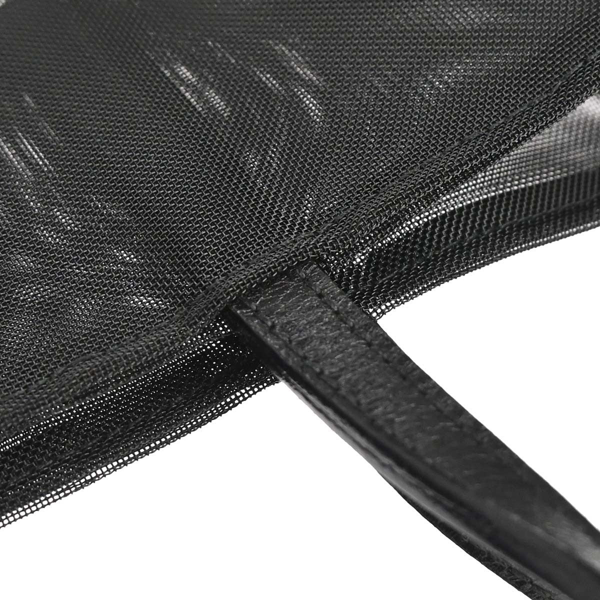 Fendi Vintage Ff Mesh Black Nylon Tote Bag Bag (Pre-Owned)