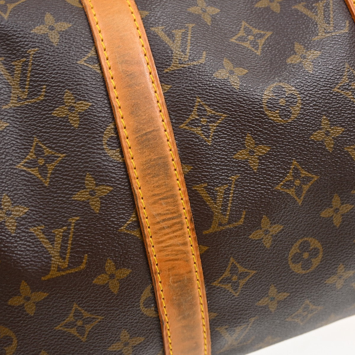 Louis Vuitton Keepall Monogram Brown Canvas Travel Bag Bag (Pre-Owned)