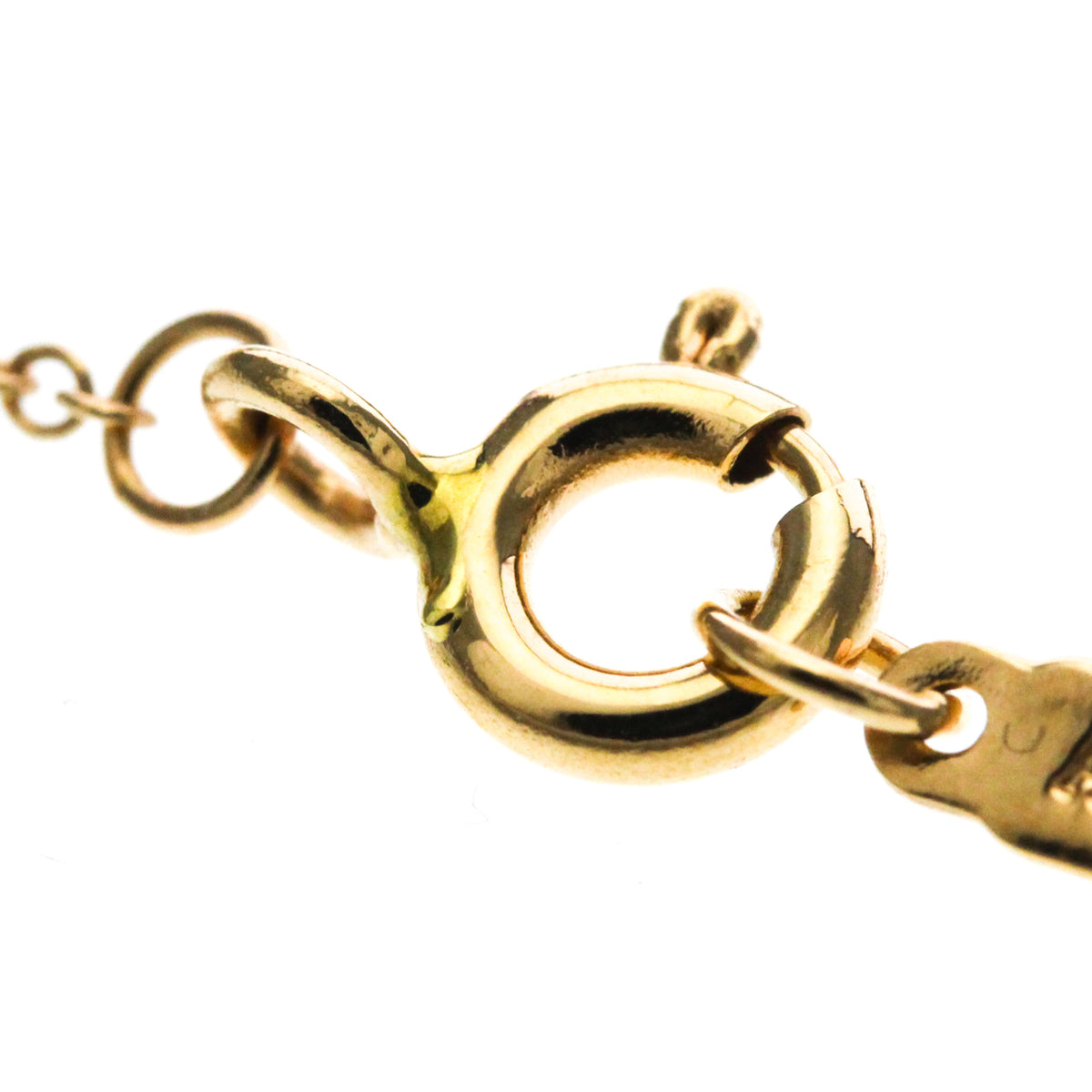 Tiffany & Co. Open Circle Pendant 18K Rose Gold With Diamonds Gold Pink_Gold Necklace Jewelry (Pre-Owned)