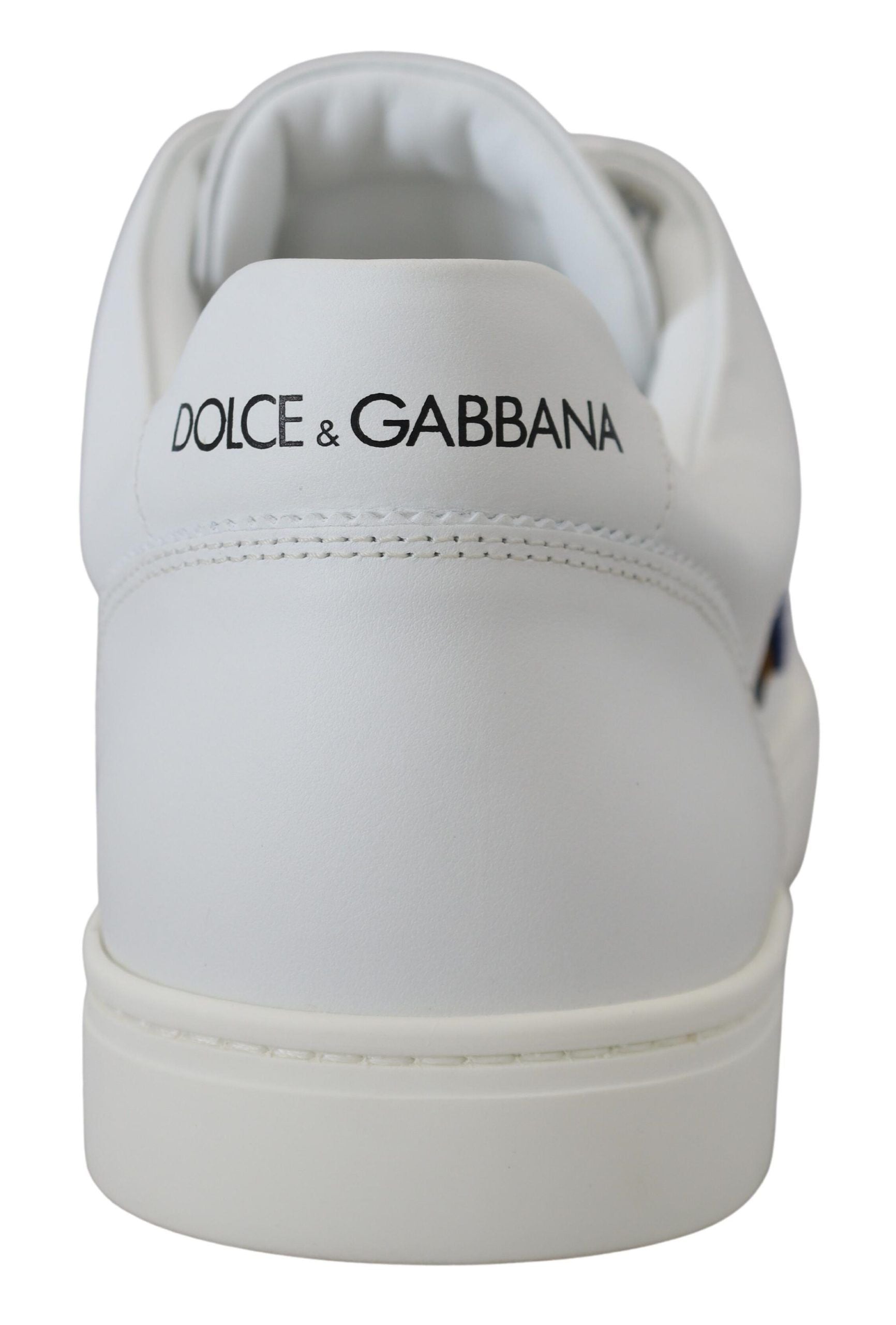 Dolce & Gabbana White Leather DG Logo Casual Sneakers Men's Shoes