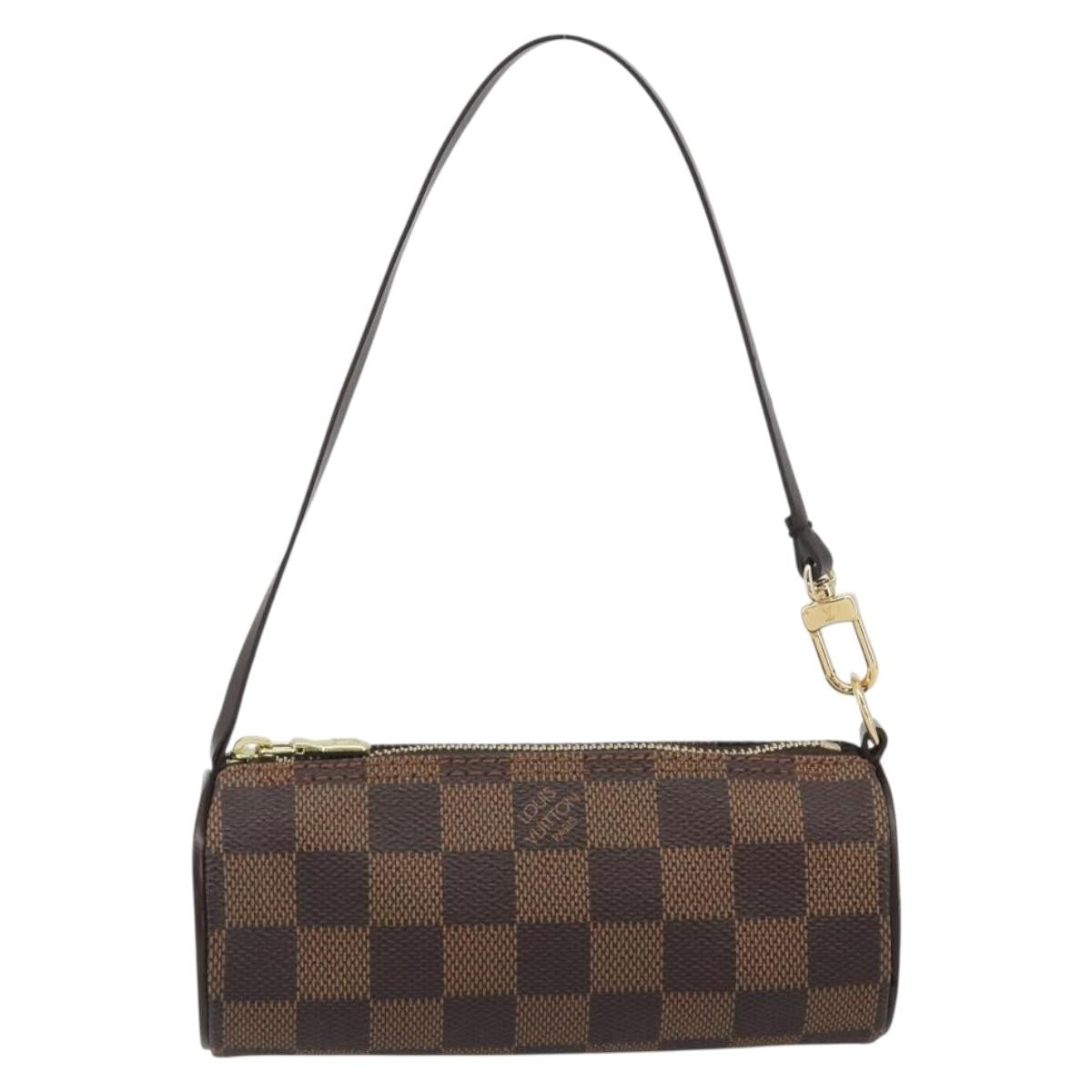 Louis Vuitton Papillon Pochette Damier Brown Canvas Clutche & Pouche Bag (Pre-Owned)