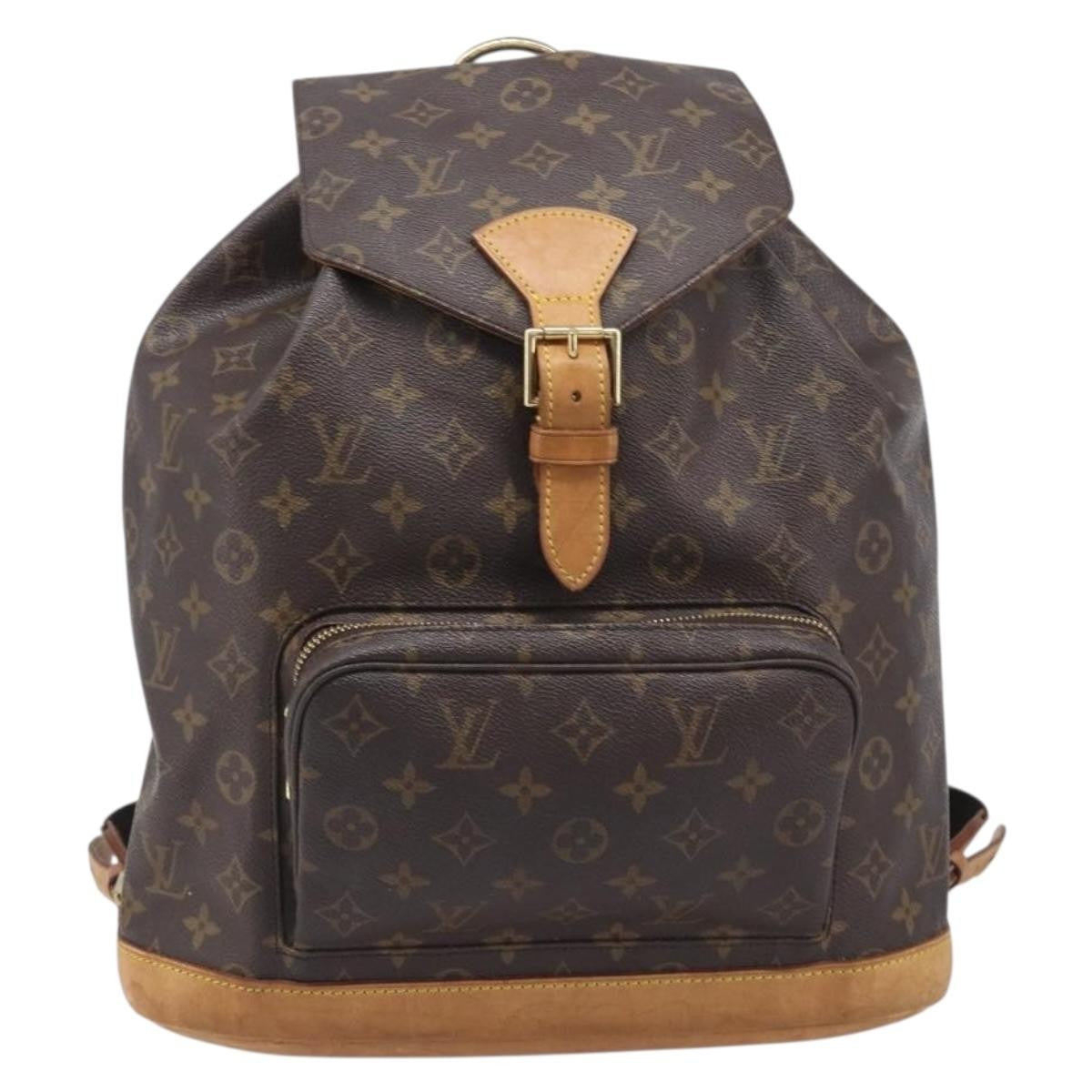 Louis Vuitton Vintage Montsouris Monogram Canvas Brown Canvas Backpack Bag (Pre-Owned)