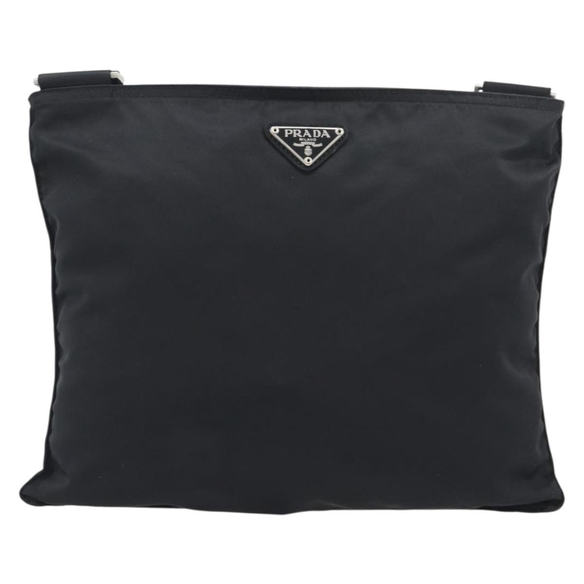 Prada Shoulder Tessuto Black Nylon Shoulder Bag Bag (Pre-Owned)