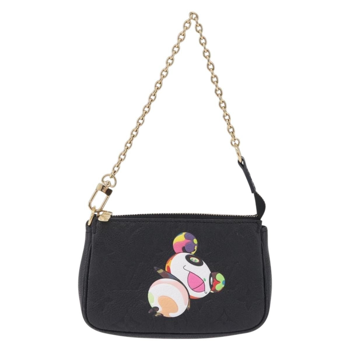 Louis Vuitton Pochette Accessoires Monogram Empreinte Leather Black Leather Clutche & Pouche Bag (Pre-Owned)