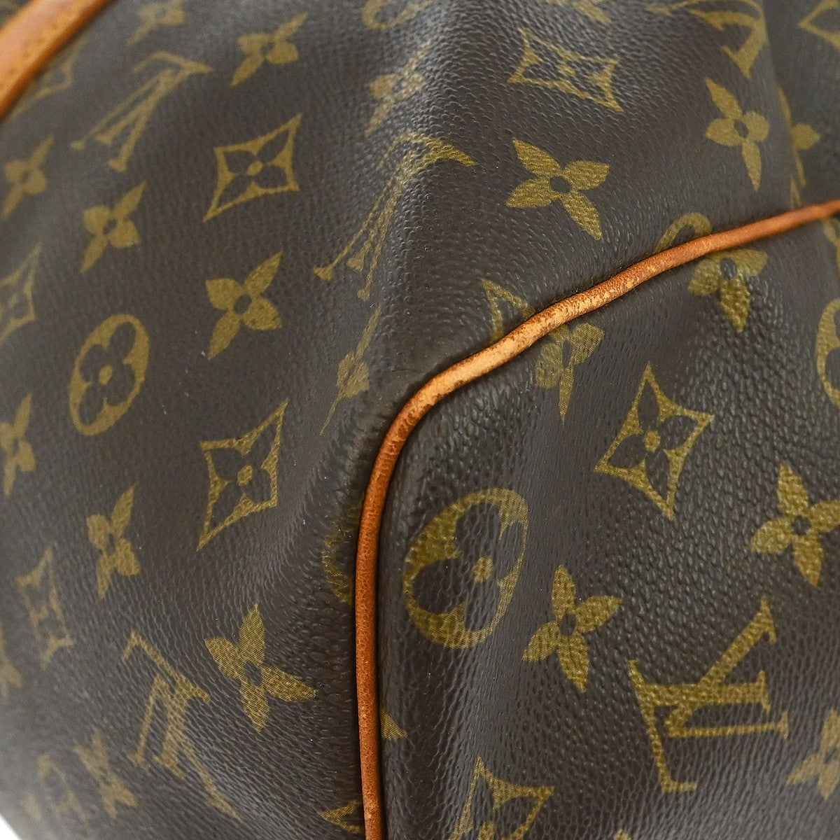 Louis Vuitton Keepall Monogram Brown Canvas Travel Bag Bag (Pre-Owned)