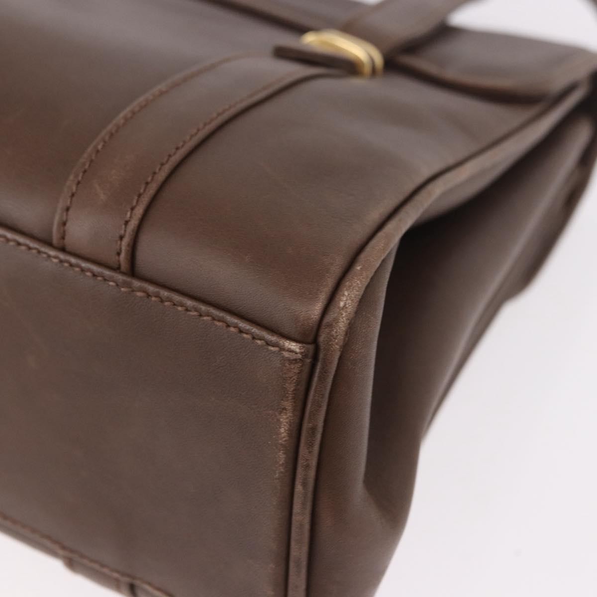 Gucci Vintage Leather Brown Leather Tote Bag Bag (Pre-Owned)