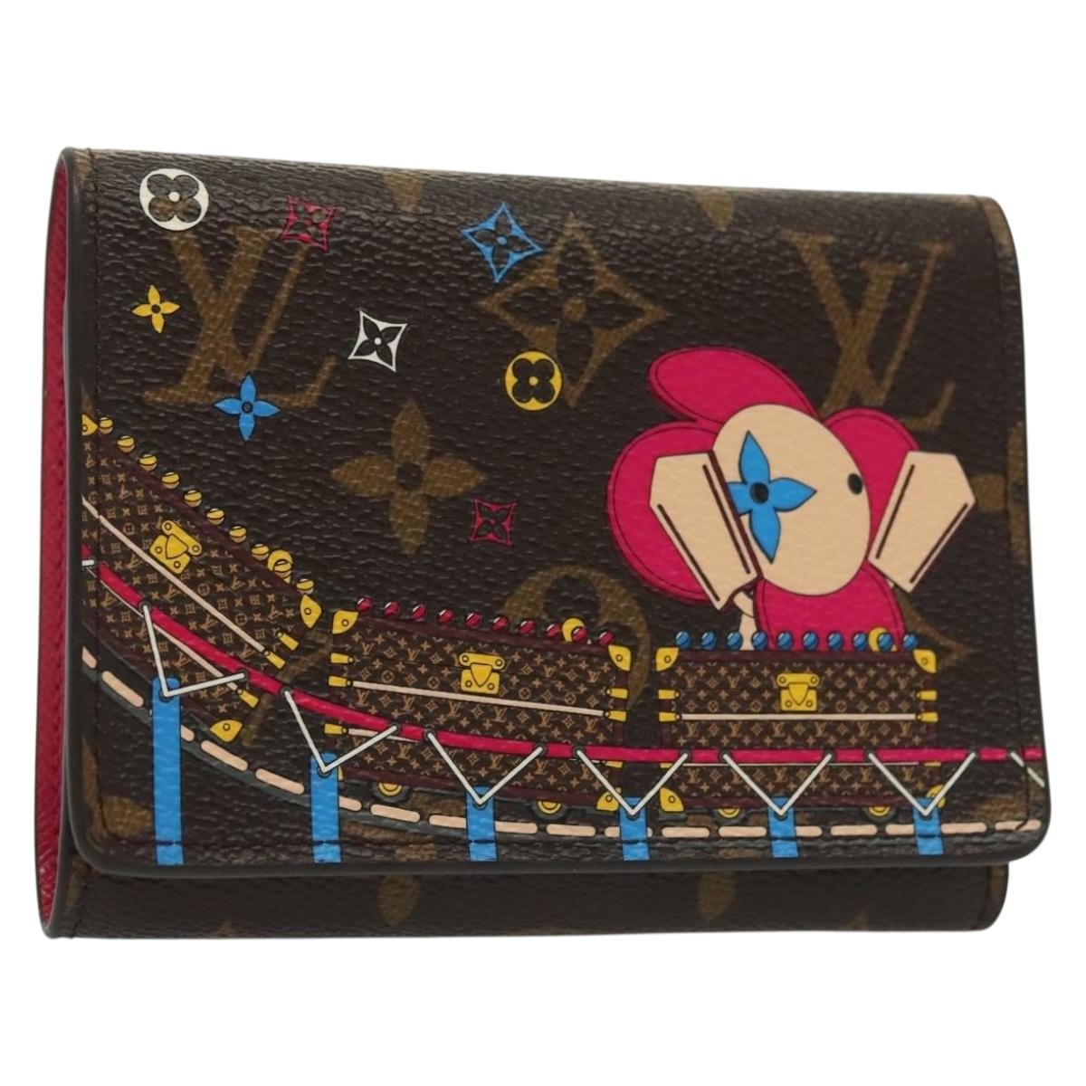 Louis Vuitton Victorine Monogram Vivienne Japan Garden Brown Canvas Wallets Accessory (Pre-Owned)