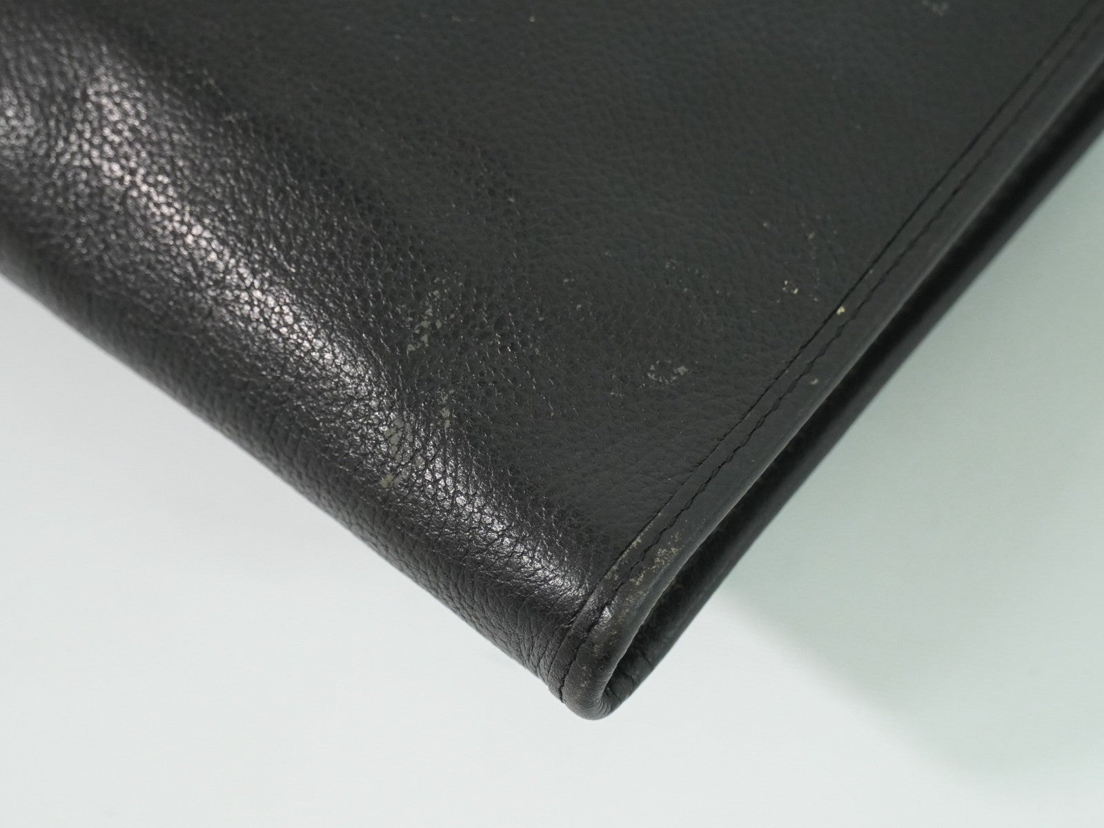 Saint Laurent Vintage Leather Black Leather Shoulder Bag Bag (Pre-Owned)