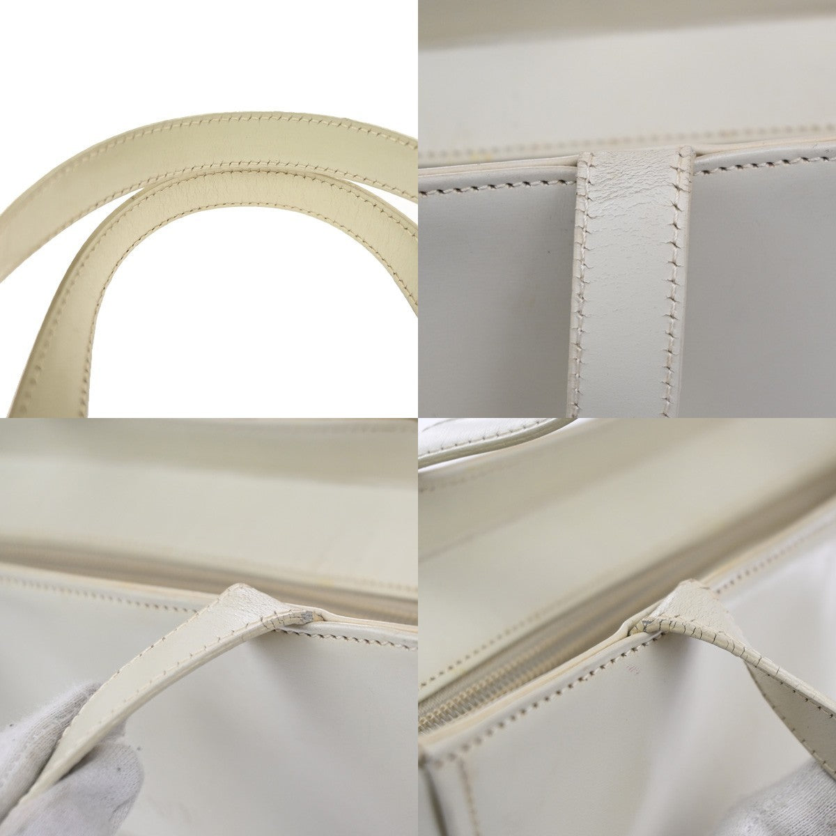 Loewe Vintage Leather Beige Leather Shoulder Bag Bag (Pre-Owned)