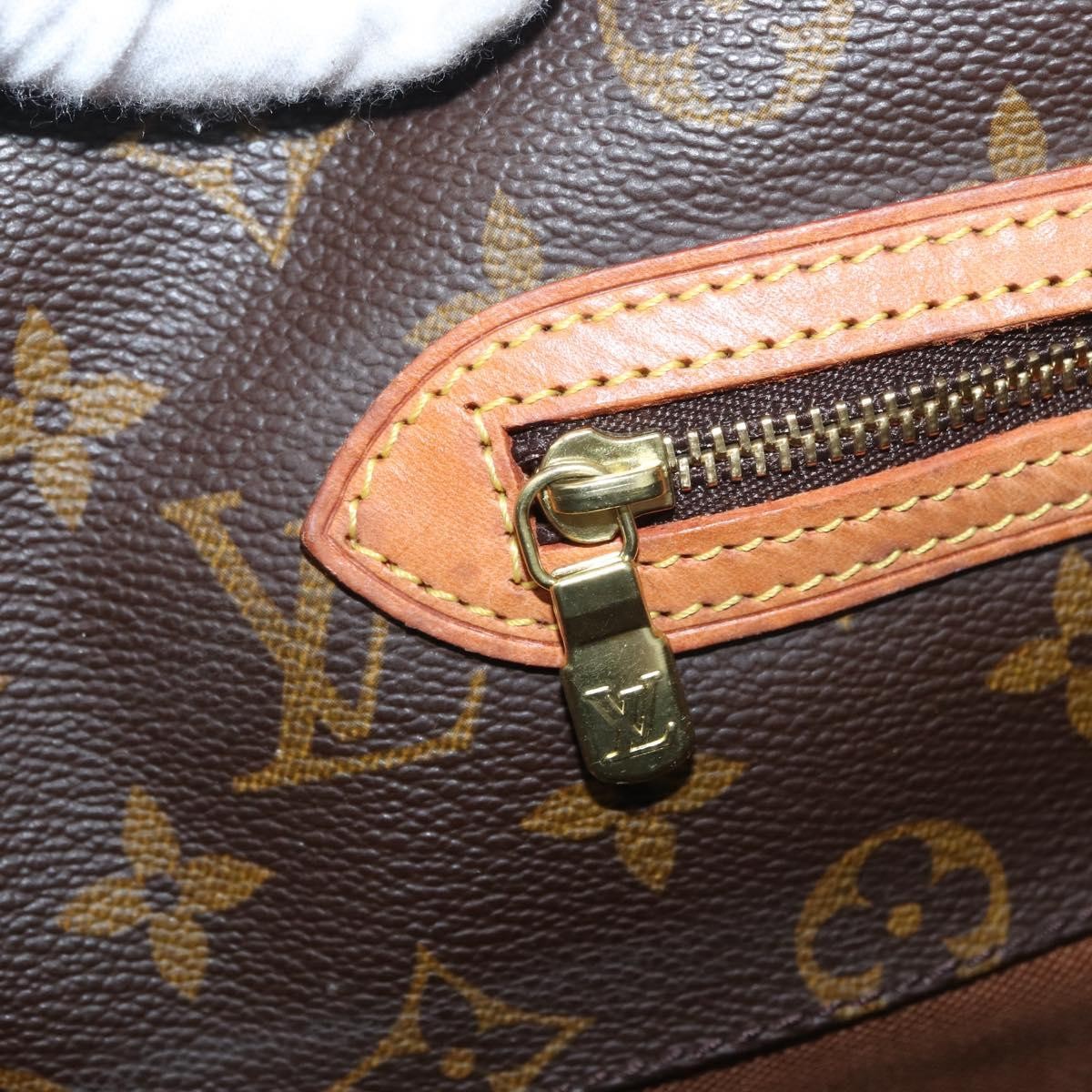 Louis Vuitton Shopping Sac Monogram Canvas Brown Canvas Handbag (Pre-Owned)