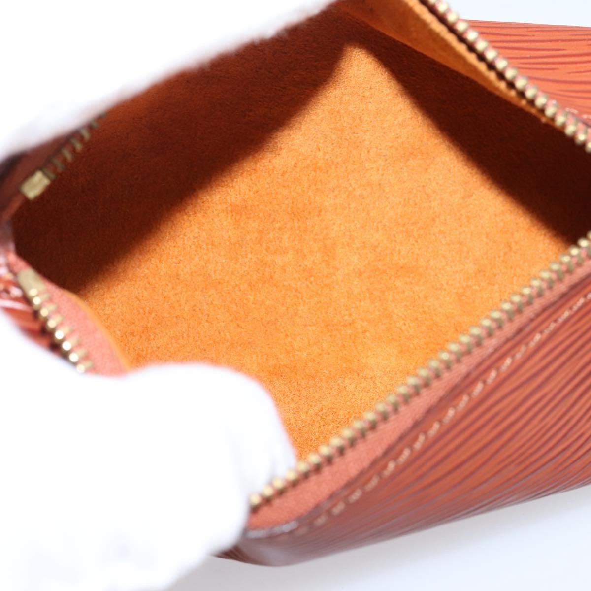 Louis Vuitton Soufflot Pochette Epi Leather Brown Leather Clutche & Pouche Bag (Pre-Owned)