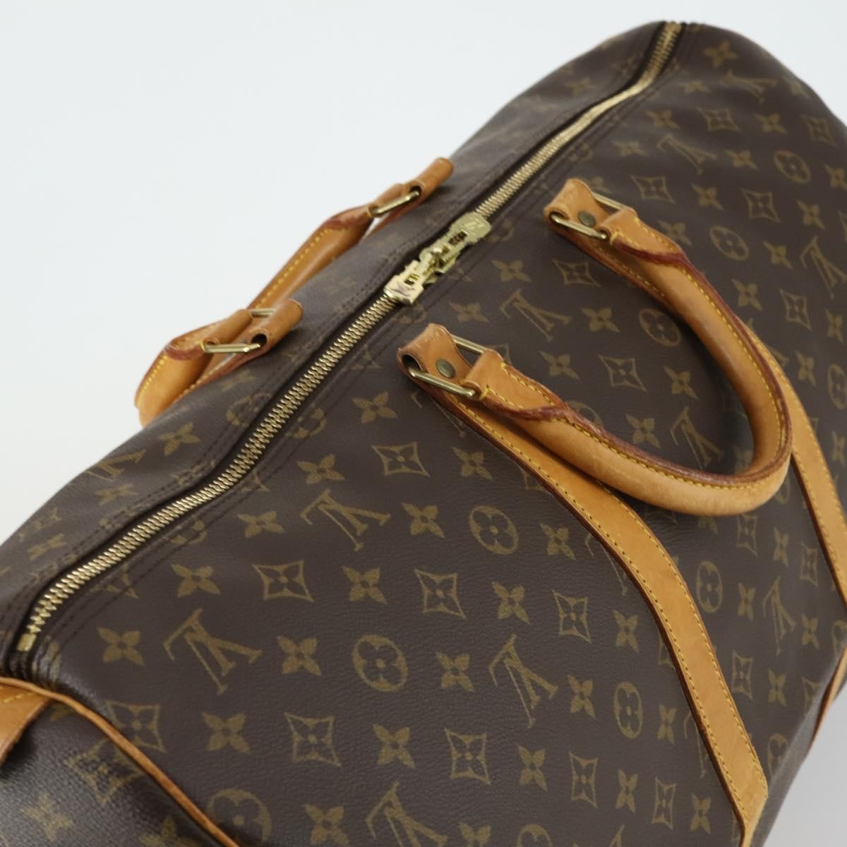 Louis Vuitton Keepall Monogram Canvas Brown Canvas Travel Bag Bag (Pre-Owned)