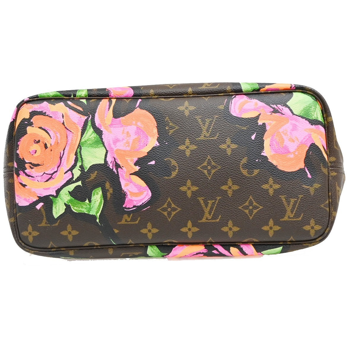 Louis Vuitton Neverfull Limited Edition Monogram Roses Multicolour Canvas Tote Bag Bag (Pre-Owned)