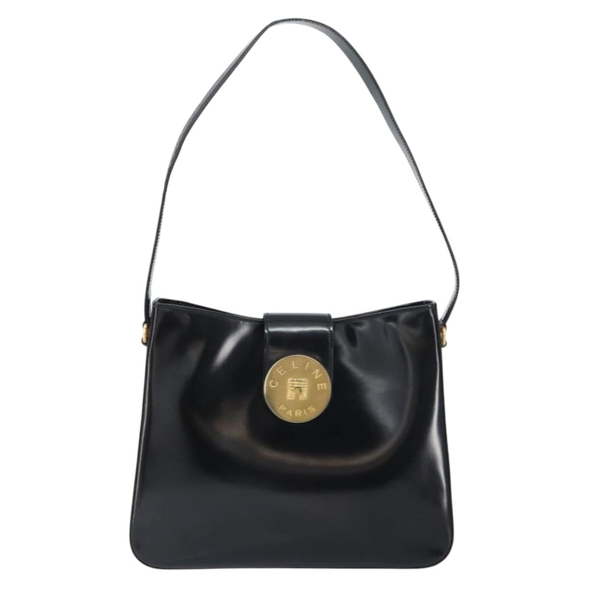 Celine Handbag Patent Leather Black Patent_Leather Handbag (Pre-Owned)