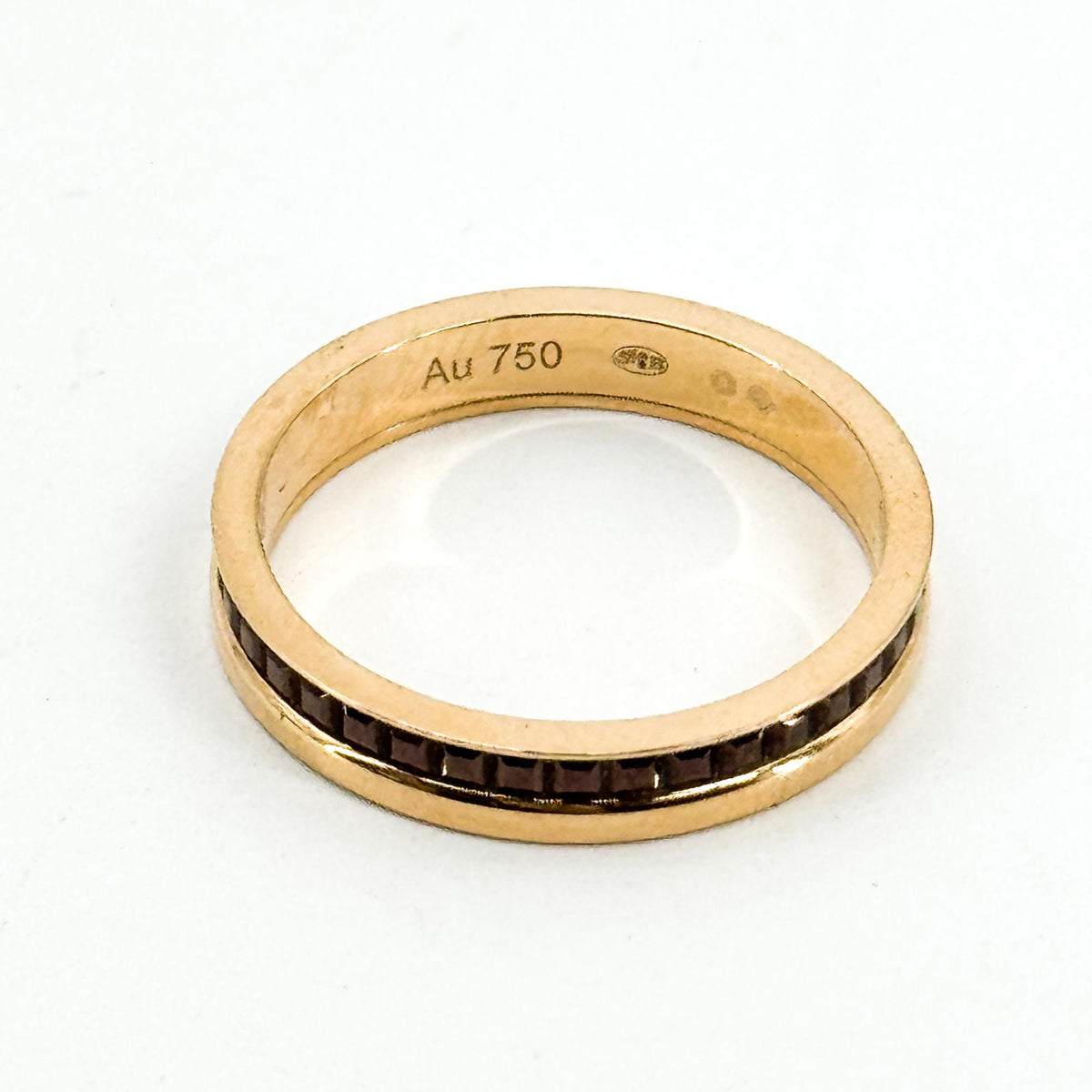 Boucheron Quatre 18K Pink Gold Gold Yellow_Gold Ring Jewelry (Pre-Owned)