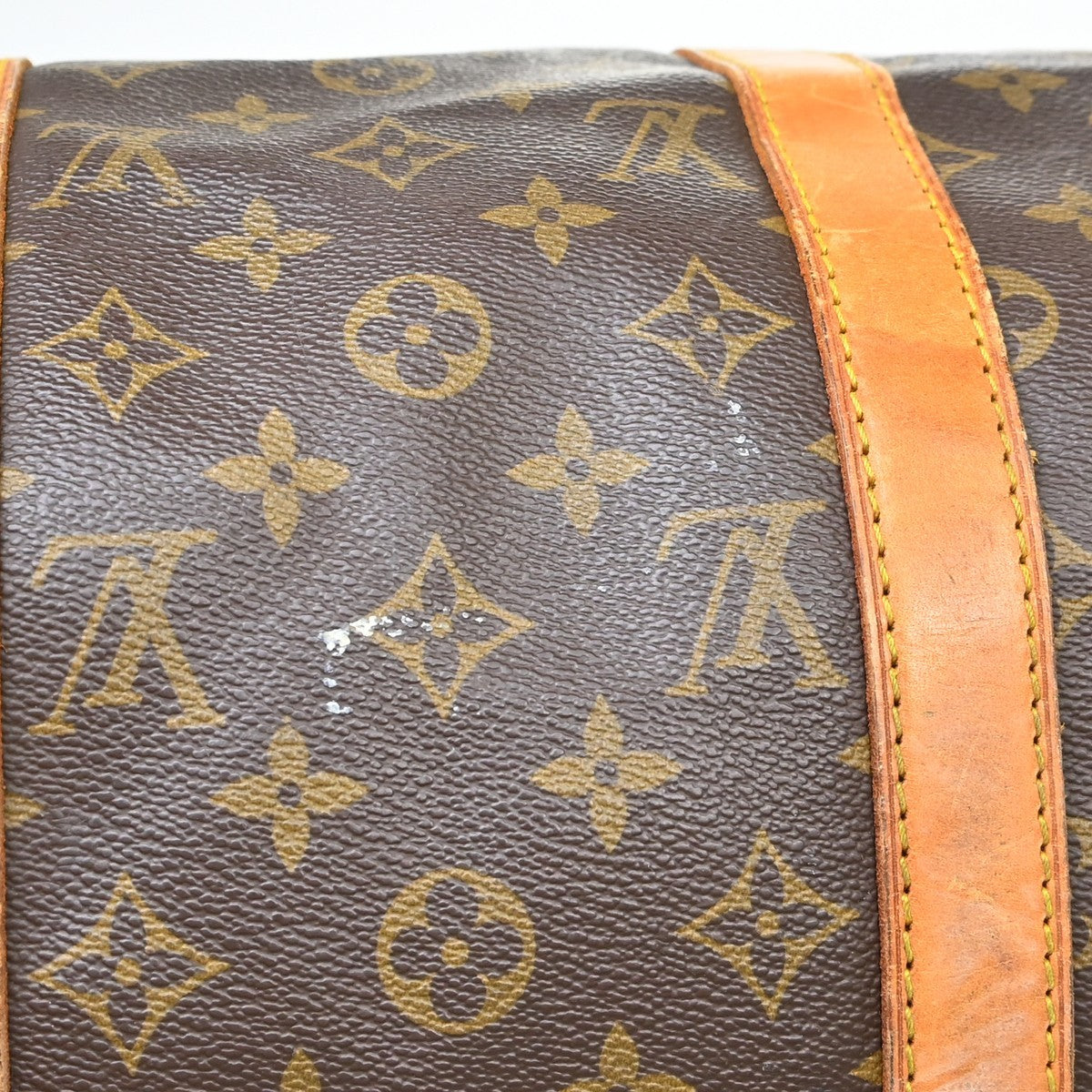 Louis Vuitton Keepall Monogram Canvas Brown Canvas Travel Bag Bag (Pre-Owned)