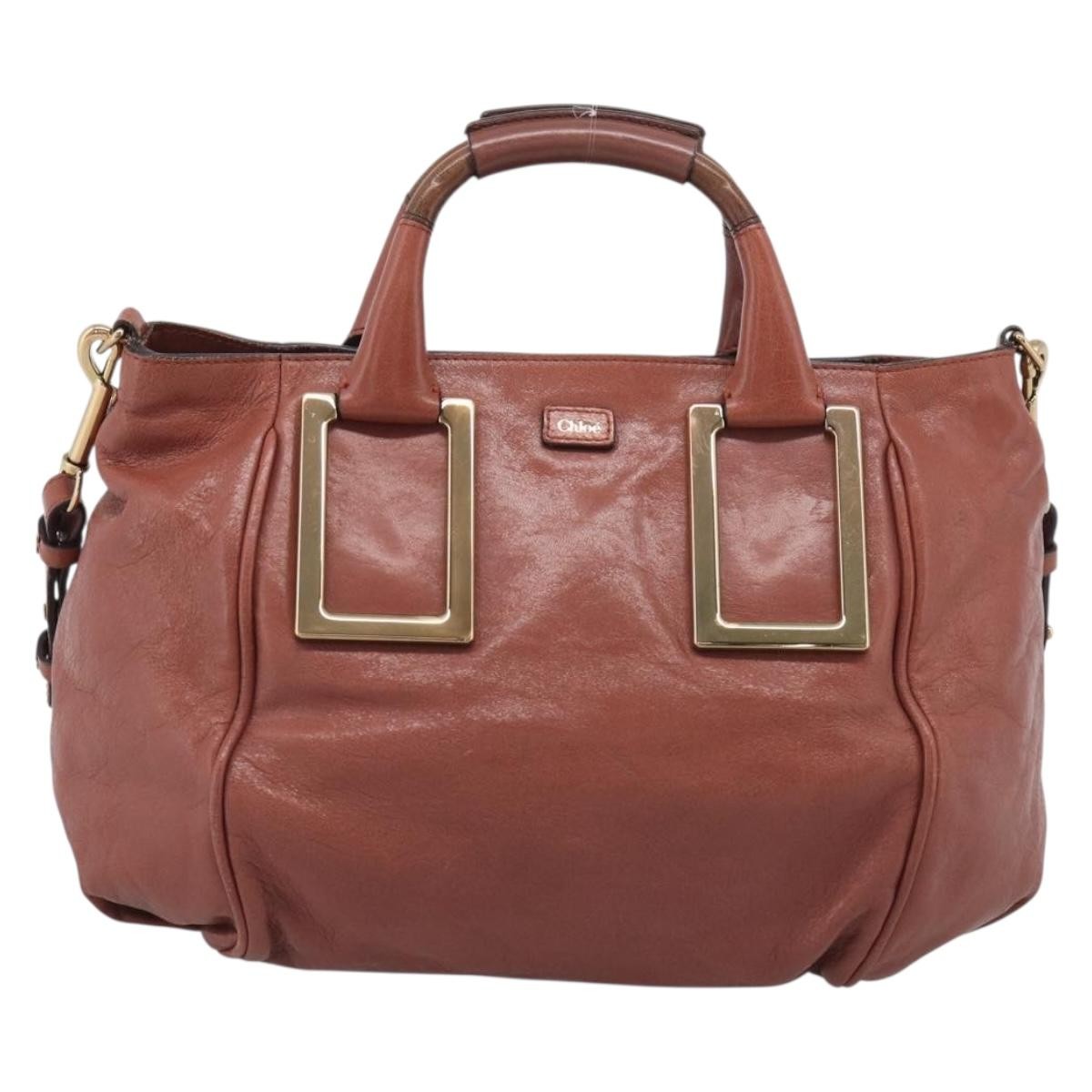 Chloe Ethel Leather Pink Leather Handbag (Pre-Owned)