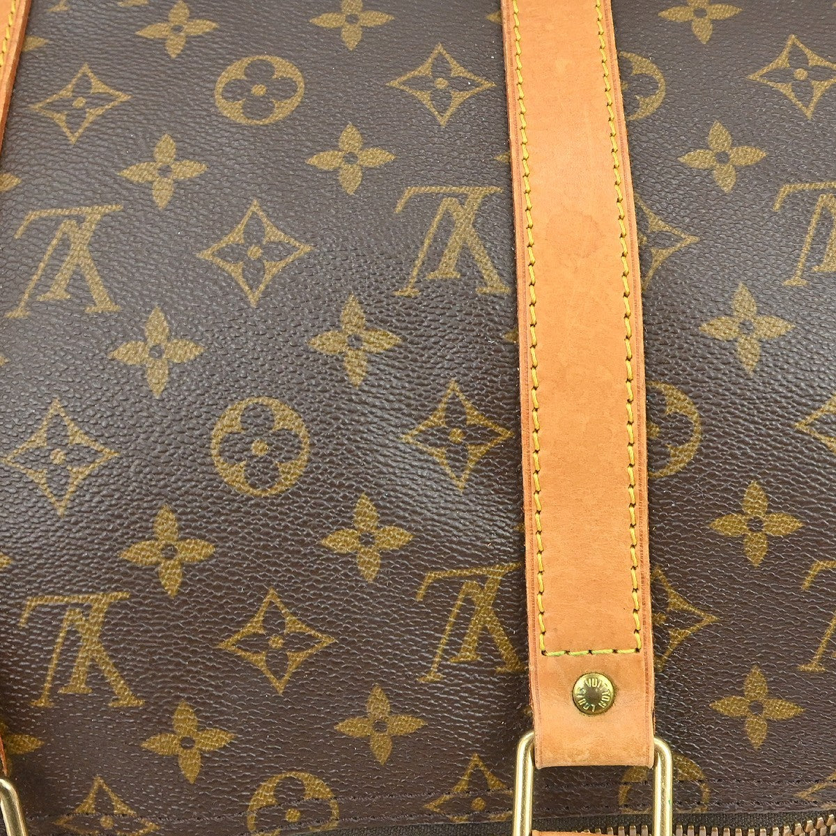 Louis Vuitton Keepall Monogram Brown Canvas Travel Bag Bag (Pre-Owned)
