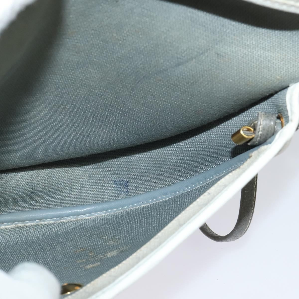 Christian Dior Vintage Honeycomb Canvas White Canvas Shoulder Bag Bag (Pre-Owned)