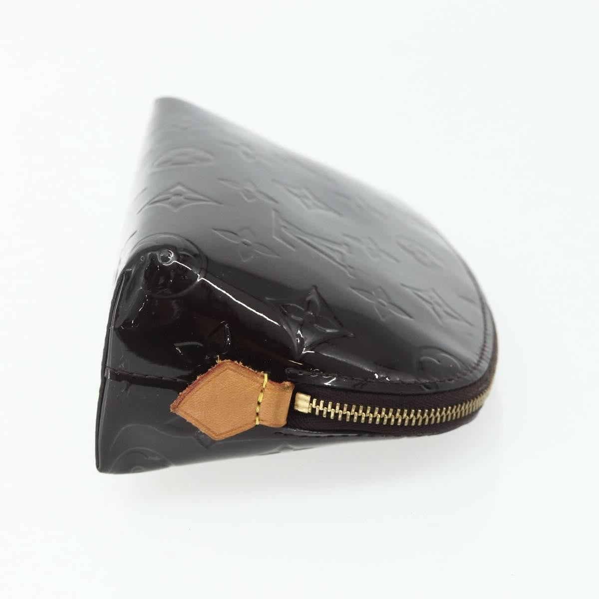 Louis Vuitton Cosmetic Monogram Vernis Burgundy Patent_Leather Toiletry Case Accessory (Pre-Owned)