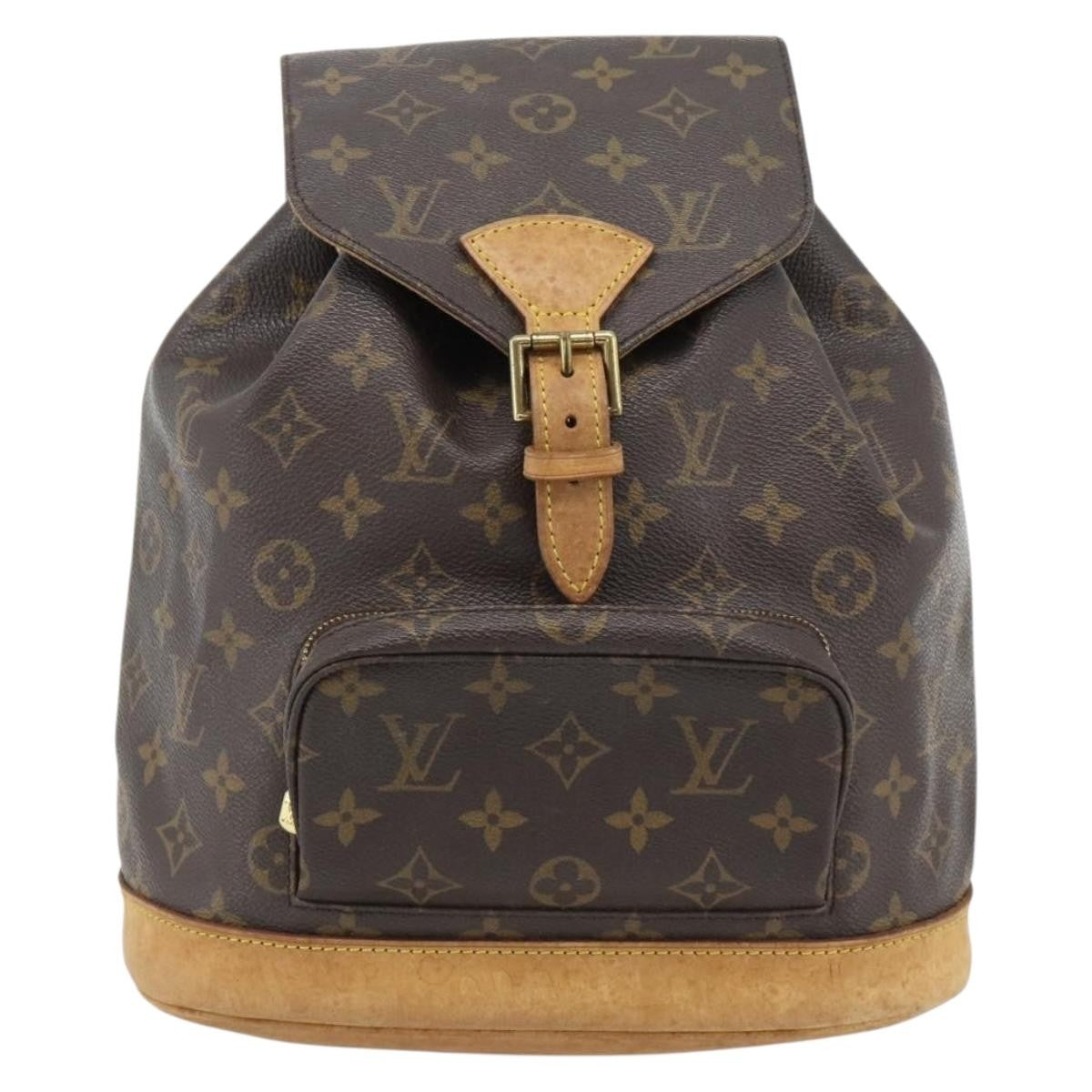 Louis Vuitton Vintage Montsouris Monogram Canvas Brown Canvas Backpack Bag (Pre-Owned)