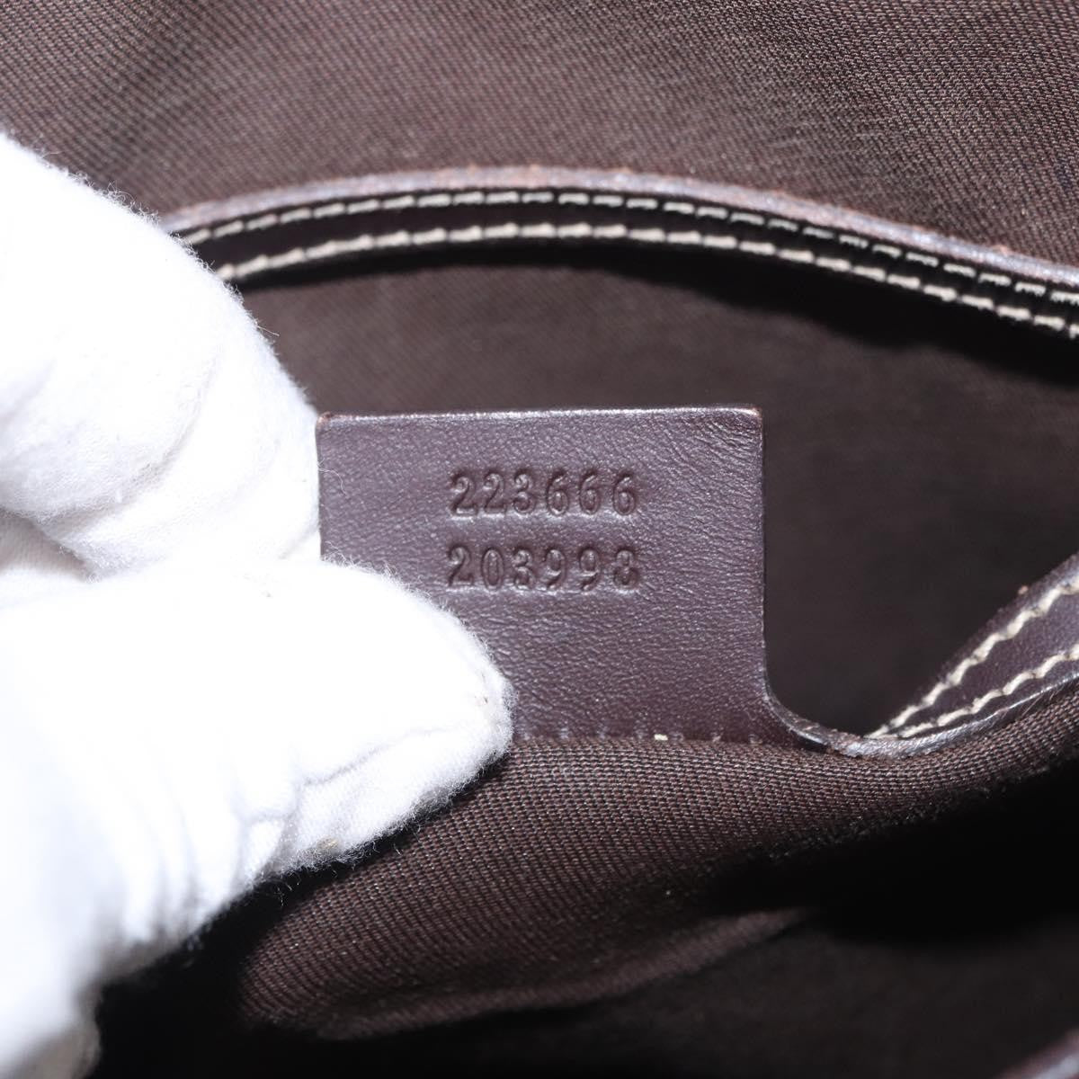 Gucci Flap Messenger Gg Coated Canvas Beige Canvas Shoulder Bag Bag (Pre-Owned)