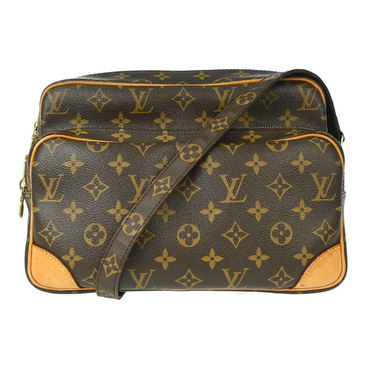 Louis Vuitton Nil Messenger Monogram Canvas Brown Canvas Handbag (Pre-Owned)