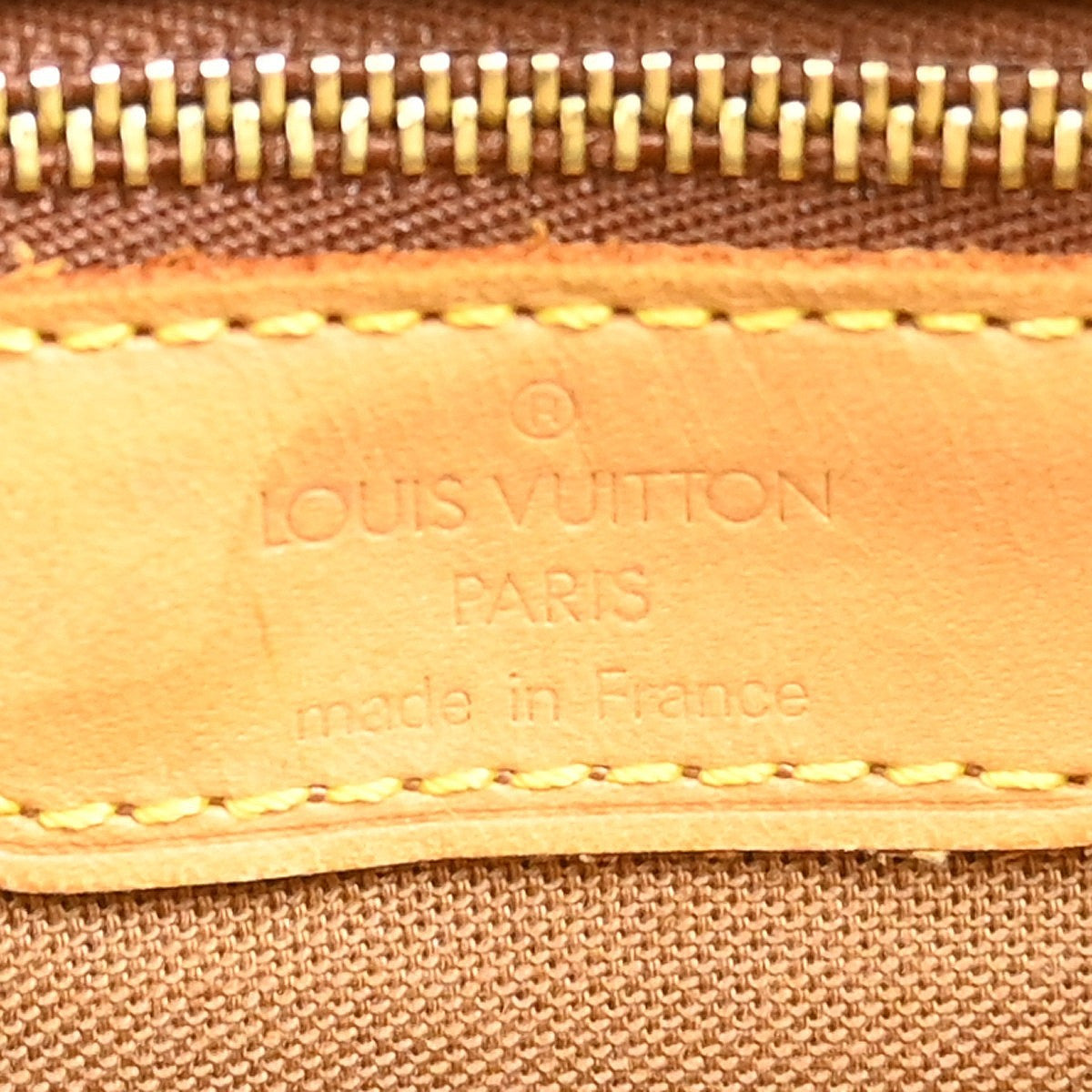 Louis Vuitton Cabas Mezzo Monogram Canvas Brown Canvas Tote Bag Bag (Pre-Owned)