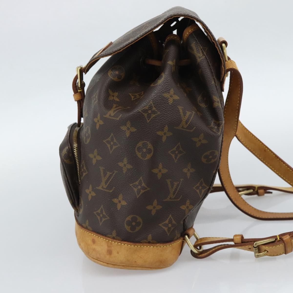 Louis Vuitton Vintage Montsouris Monogram Canvas Brown Canvas Backpack Bag (Pre-Owned)