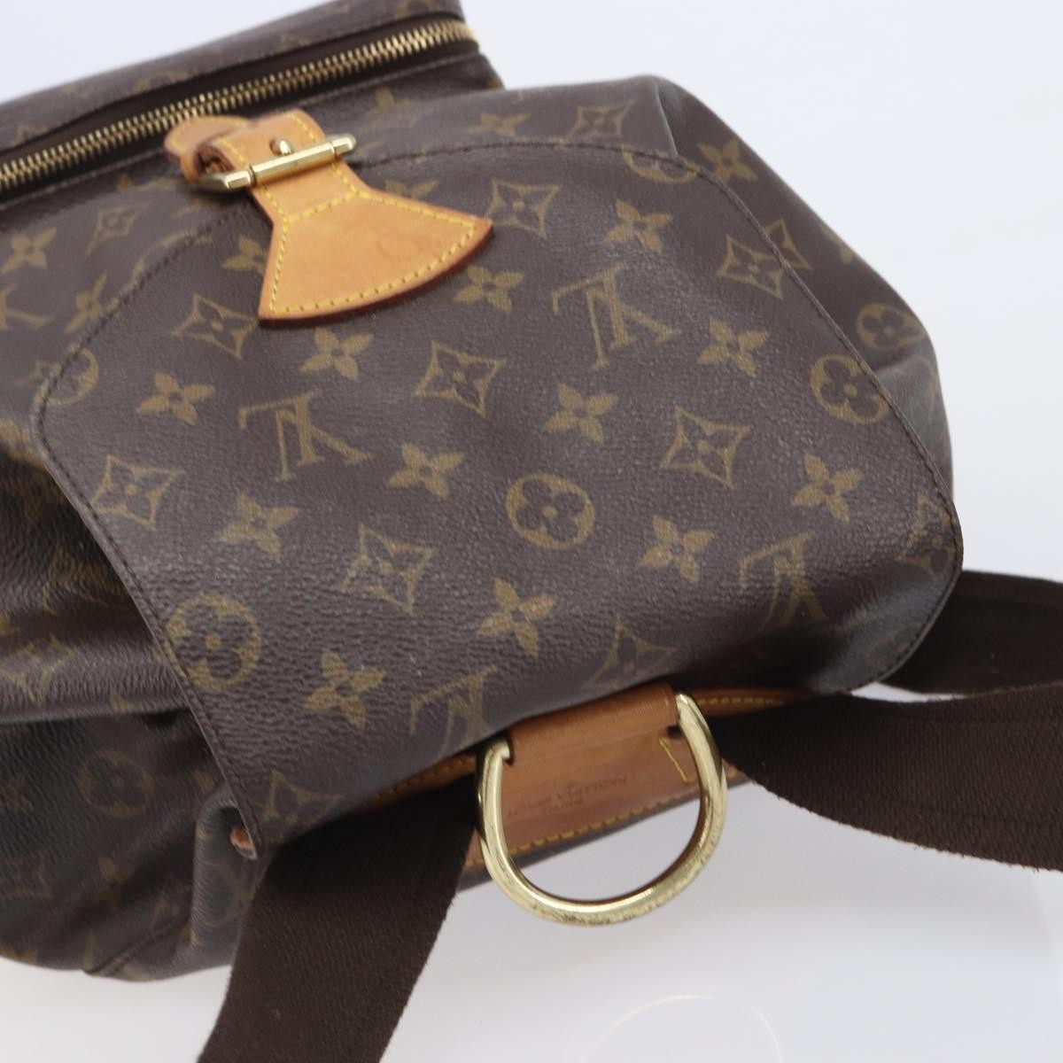 Louis Vuitton Vintage Montsouris Monogram Canvas Brown Canvas Backpack Bag (Pre-Owned)