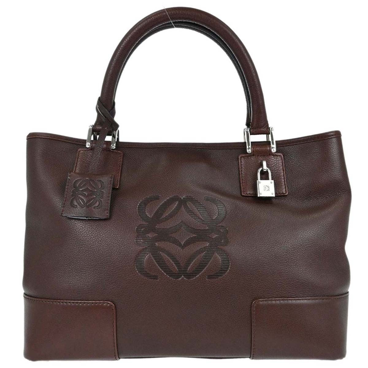 Loewe Fusta Leather Brown Leather Handbag (Pre-Owned)