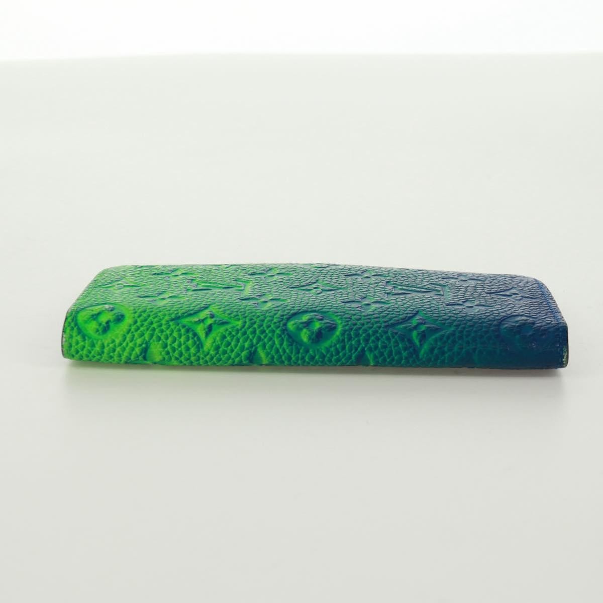 Louis Vuitton Brazza Limited Edition Illusion Monogram Taurillon Leather Green Leather Wallets Accessory (Pre-Owned)